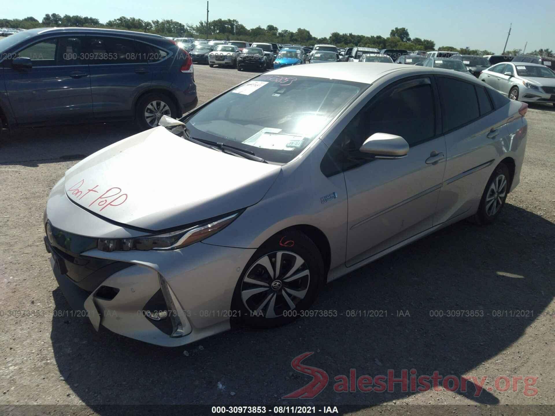 JTDKARFP0K3105282 2019 TOYOTA PRIUS PRIME