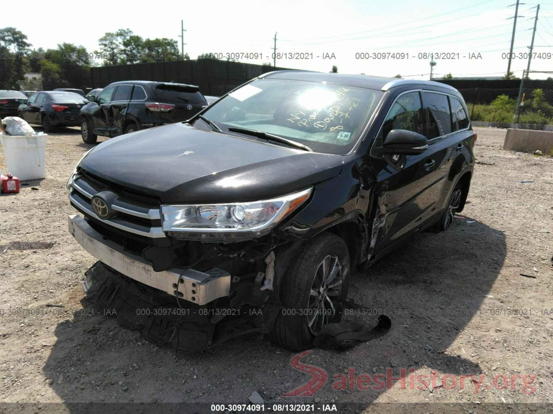 5TDJZRFH7HS461328 2017 TOYOTA HIGHLANDER