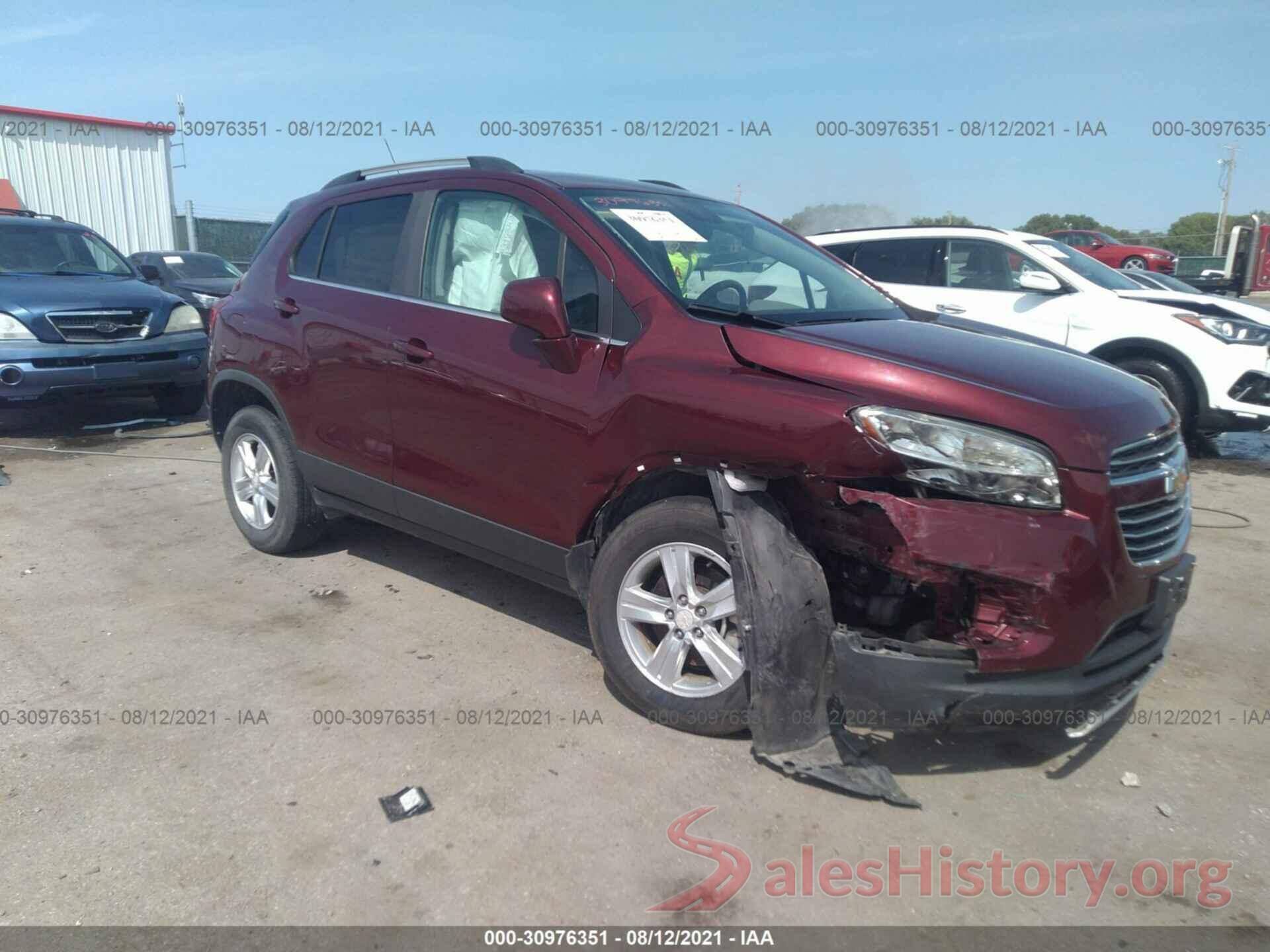 3GNCJPSBXGL278507 2016 CHEVROLET TRAX