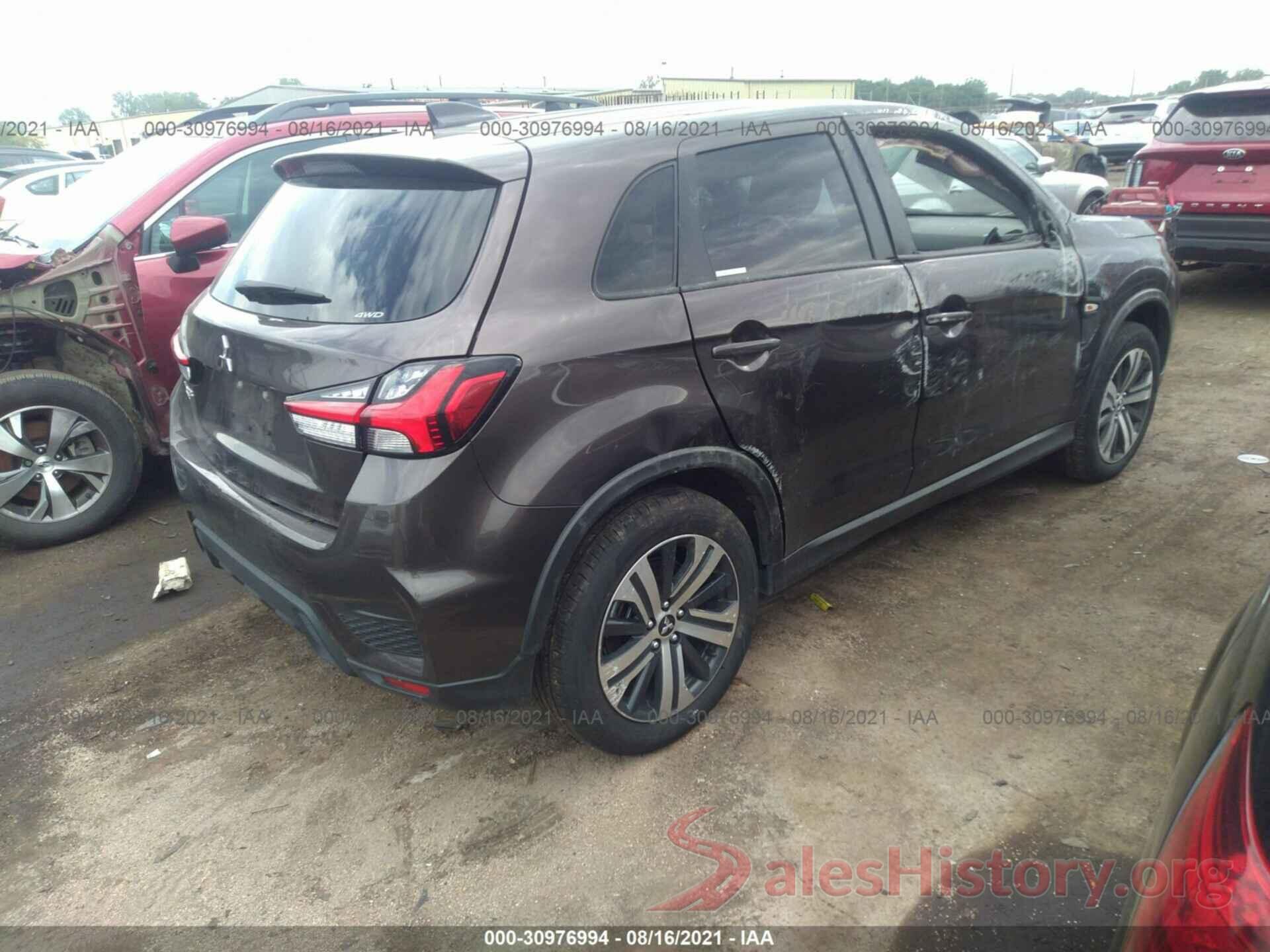 JA4ARUAU9MU021456 2021 MITSUBISHI OUTLANDER SPORT