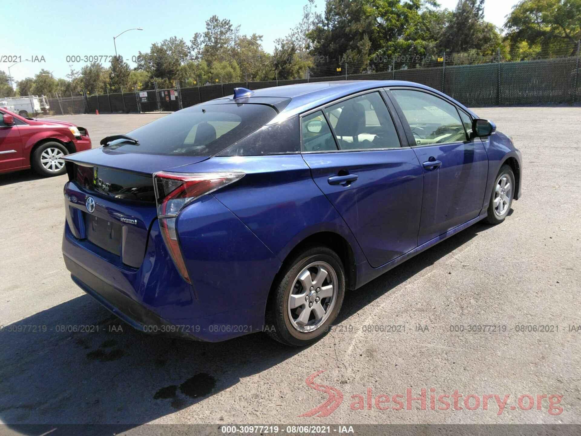 JTDKBRFU7G3530945 2016 TOYOTA PRIUS