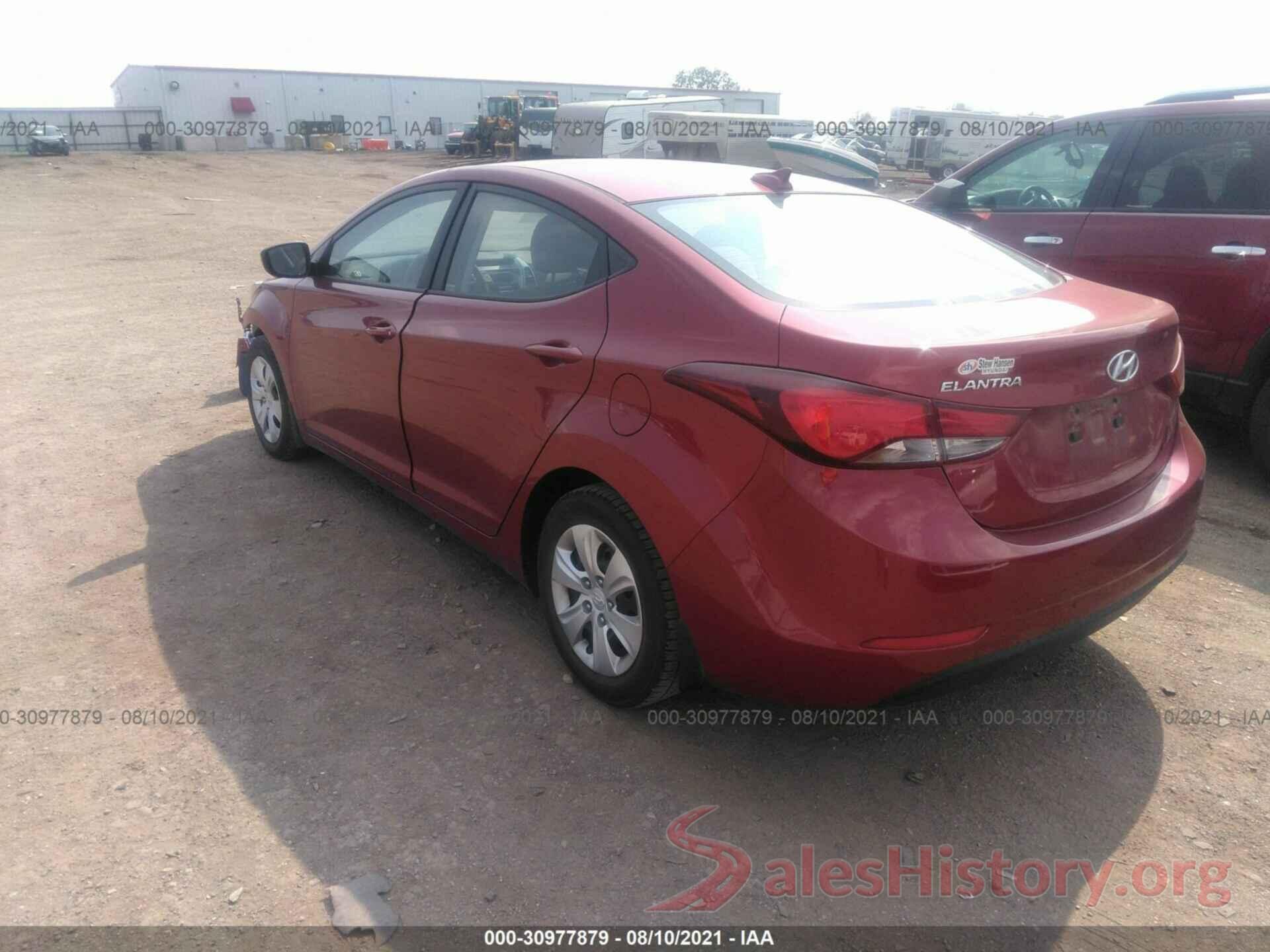 5NPDH4AE6GH694170 2016 HYUNDAI ELANTRA