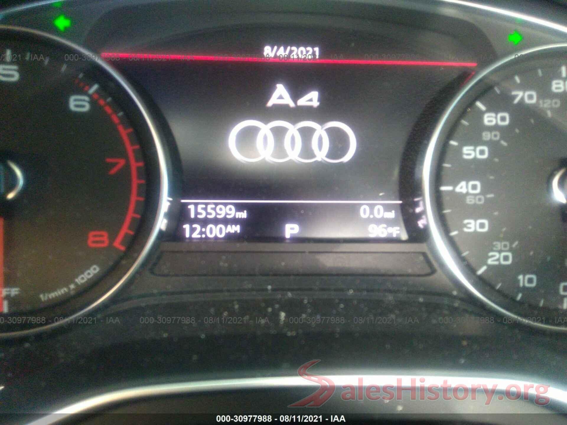 WAUGMAF48KA033275 2019 AUDI A4