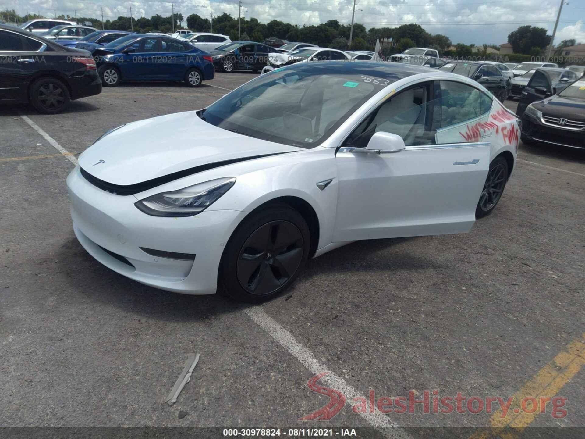 5YJ3E1EA0LF797863 2020 TESLA MODEL 3