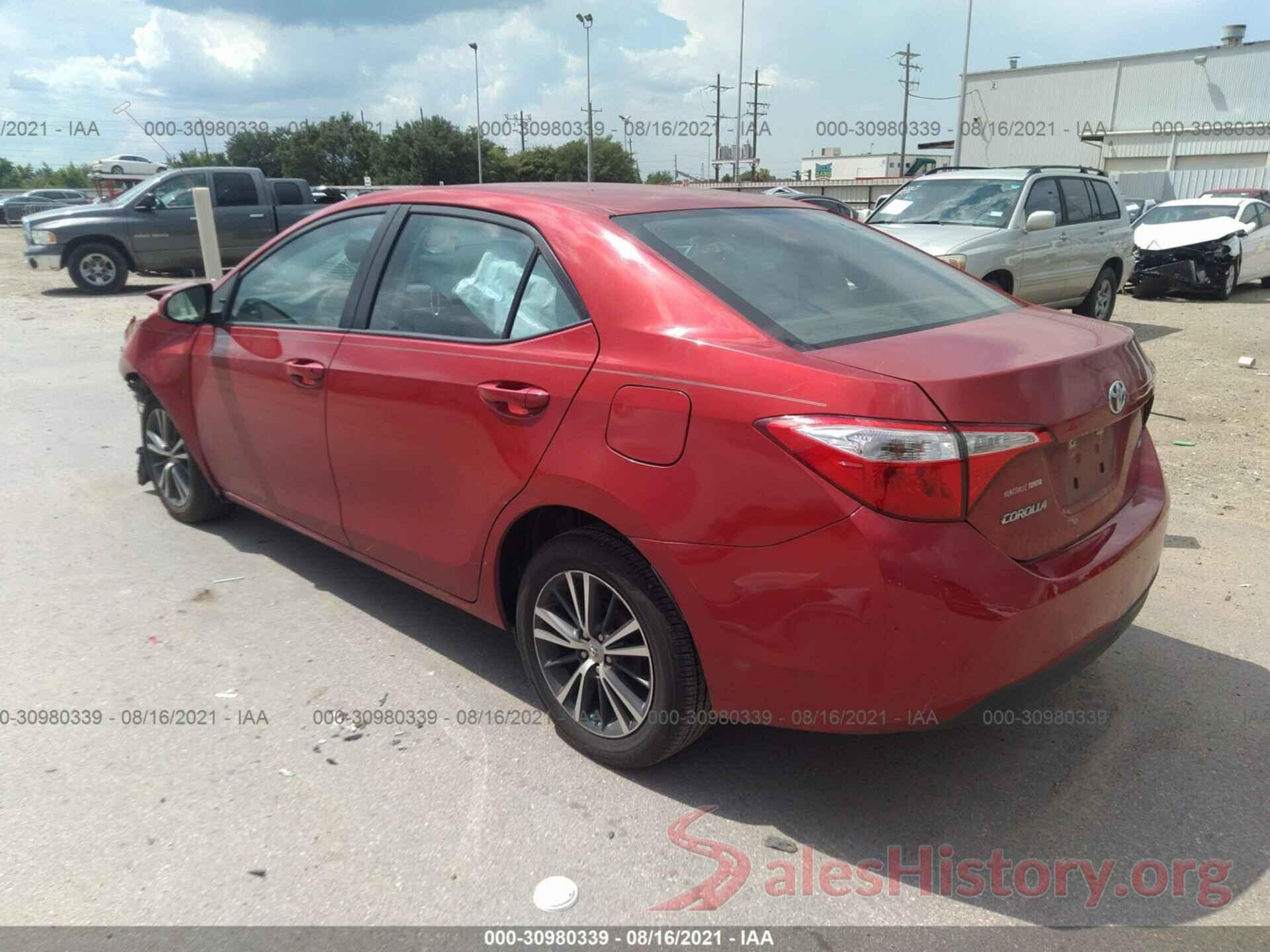 5YFBURHE9GP565087 2016 TOYOTA COROLLA