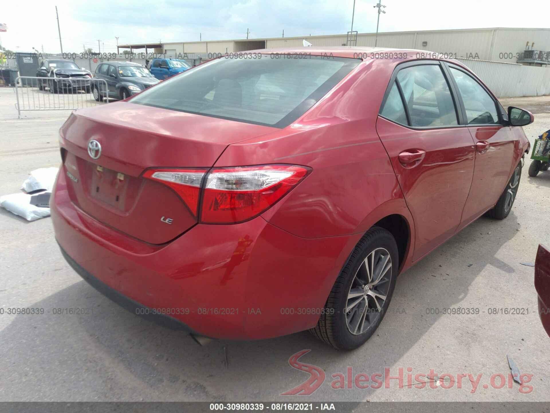 5YFBURHE9GP565087 2016 TOYOTA COROLLA