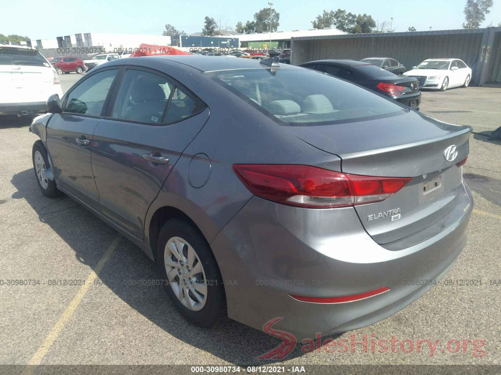 KMHD74LF2HU086450 2017 HYUNDAI ELANTRA