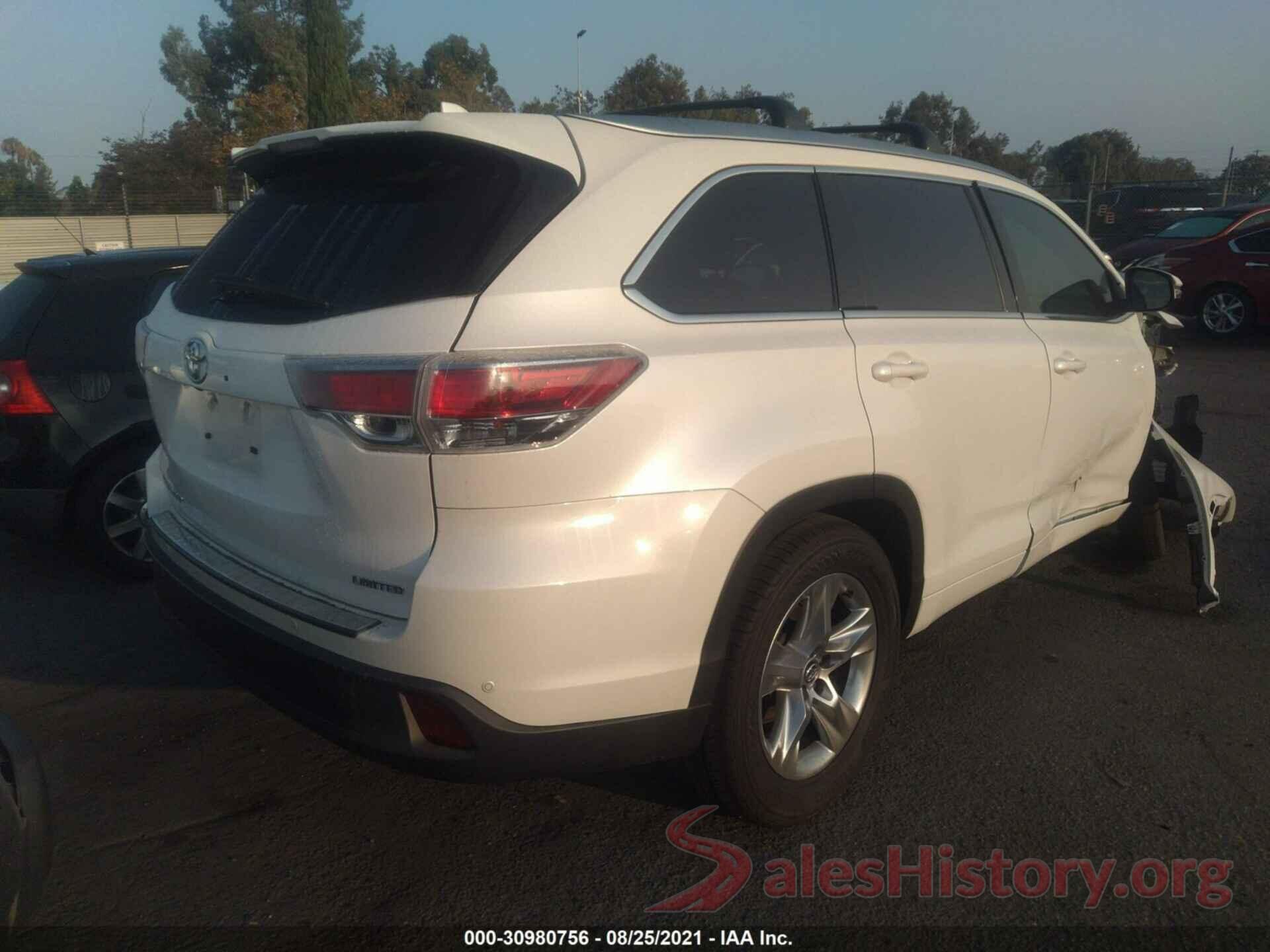 5TDYKRFHXGS177158 2016 TOYOTA HIGHLANDER