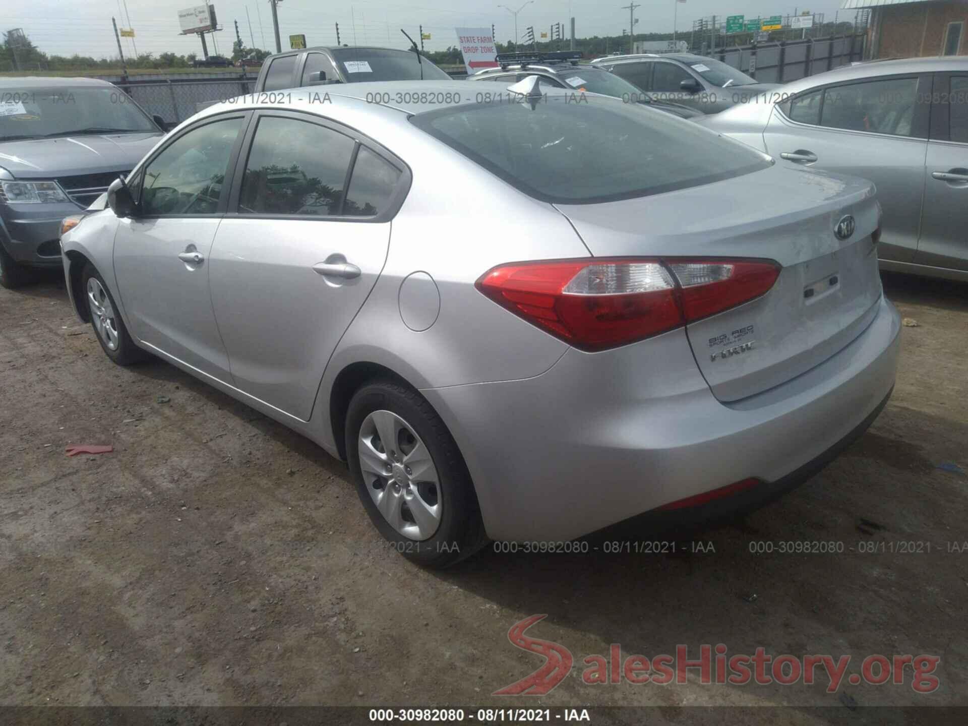 KNAFK4A61G5487220 2016 KIA FORTE