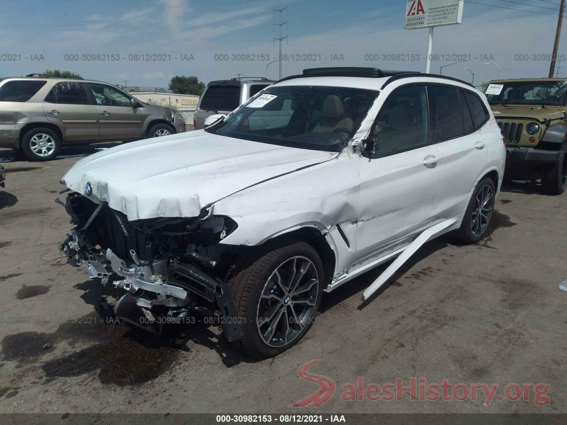 5UXTY3C07M9G28496 2021 BMW X3