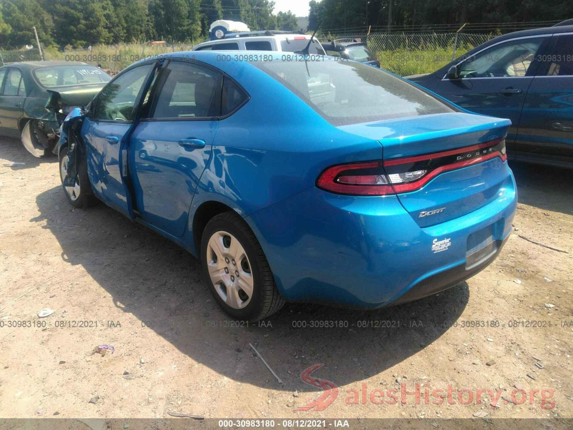 1C3CDFAA3GD717947 2016 DODGE DART