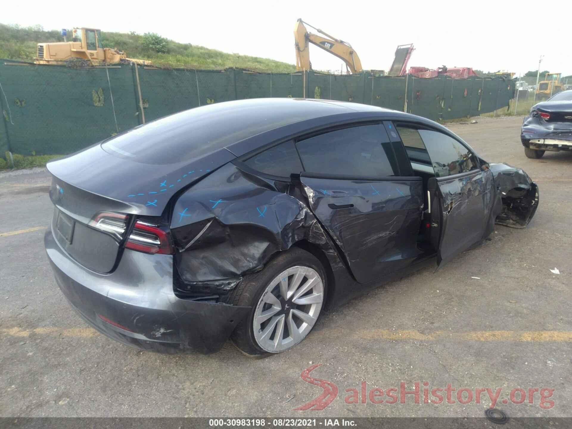 5YJ3E1EAXMF922126 2021 TESLA MODEL 3