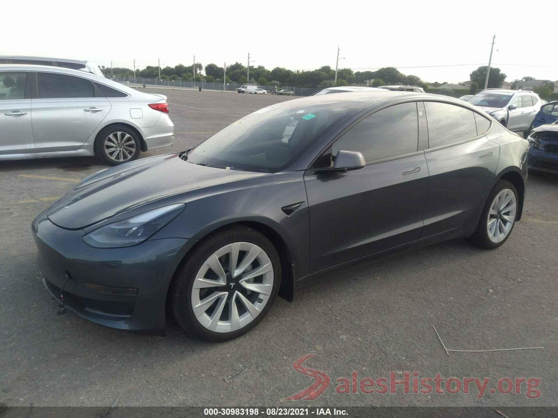 5YJ3E1EAXMF922126 2021 TESLA MODEL 3