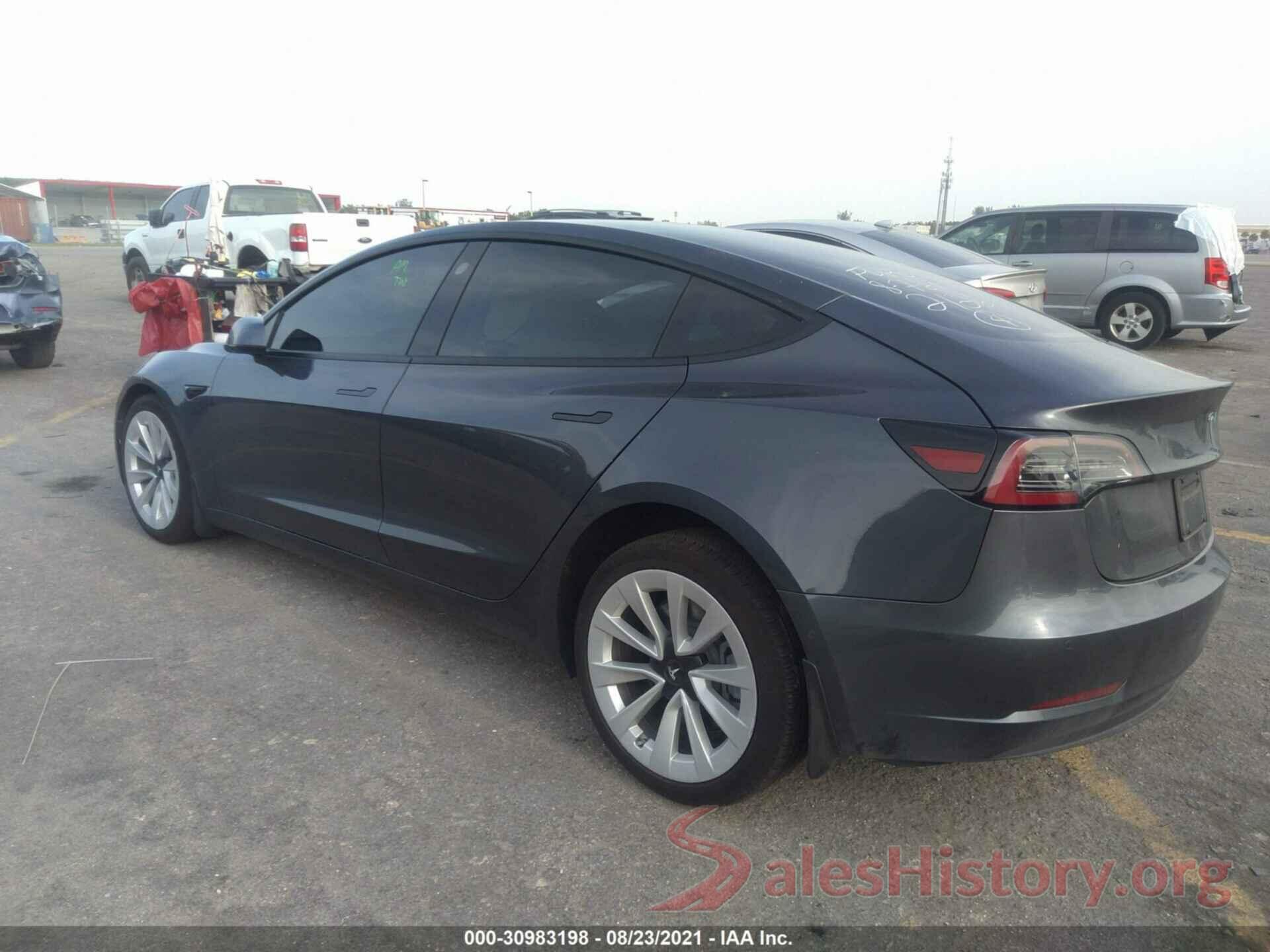 5YJ3E1EAXMF922126 2021 TESLA MODEL 3