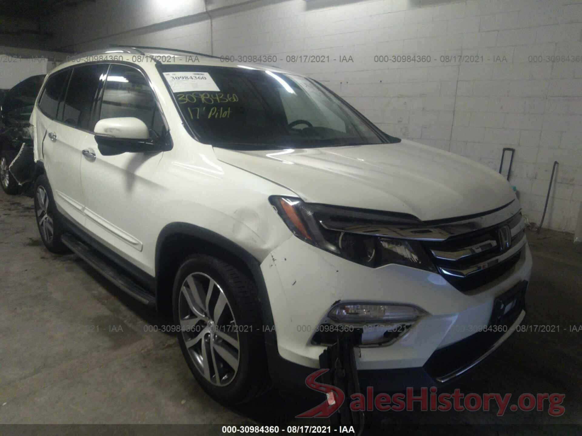 5FNYF6H91HB001050 2017 HONDA PILOT