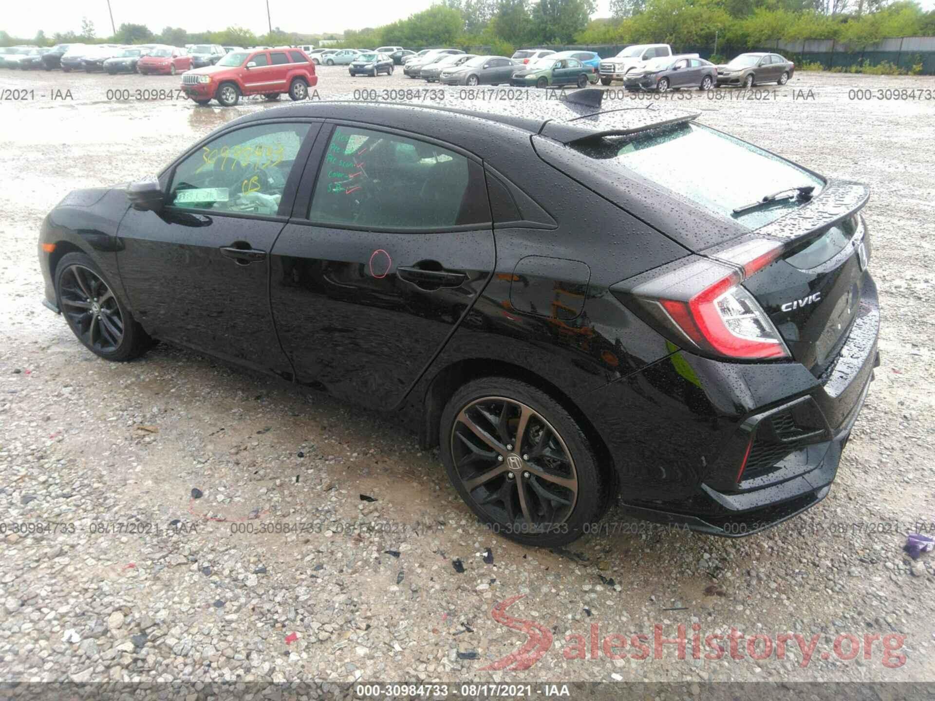 SHHFK7H49MU217976 2021 HONDA CIVIC HATCHBACK