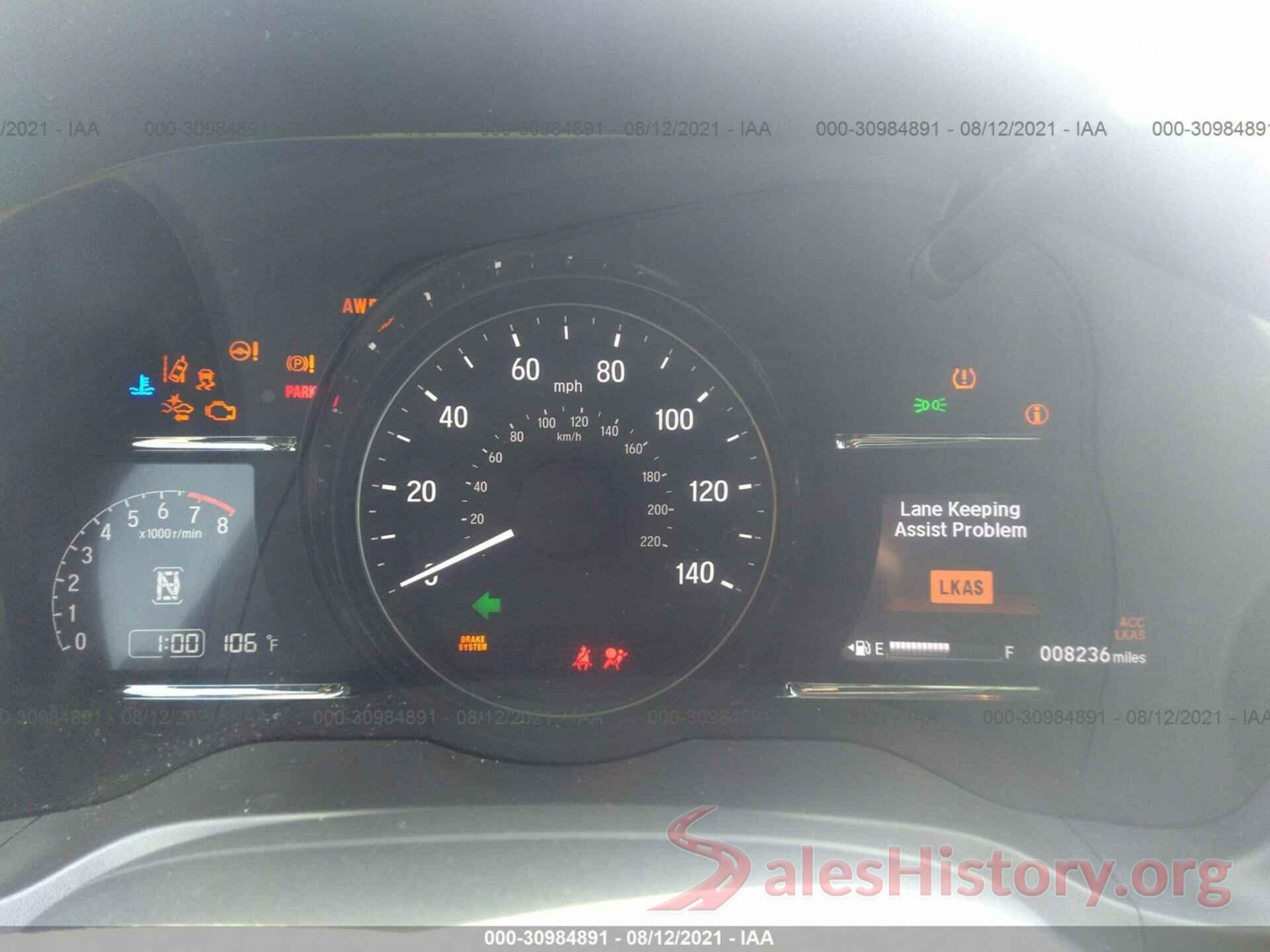 3CZRU6H5XLM720142 2020 HONDA HR-V