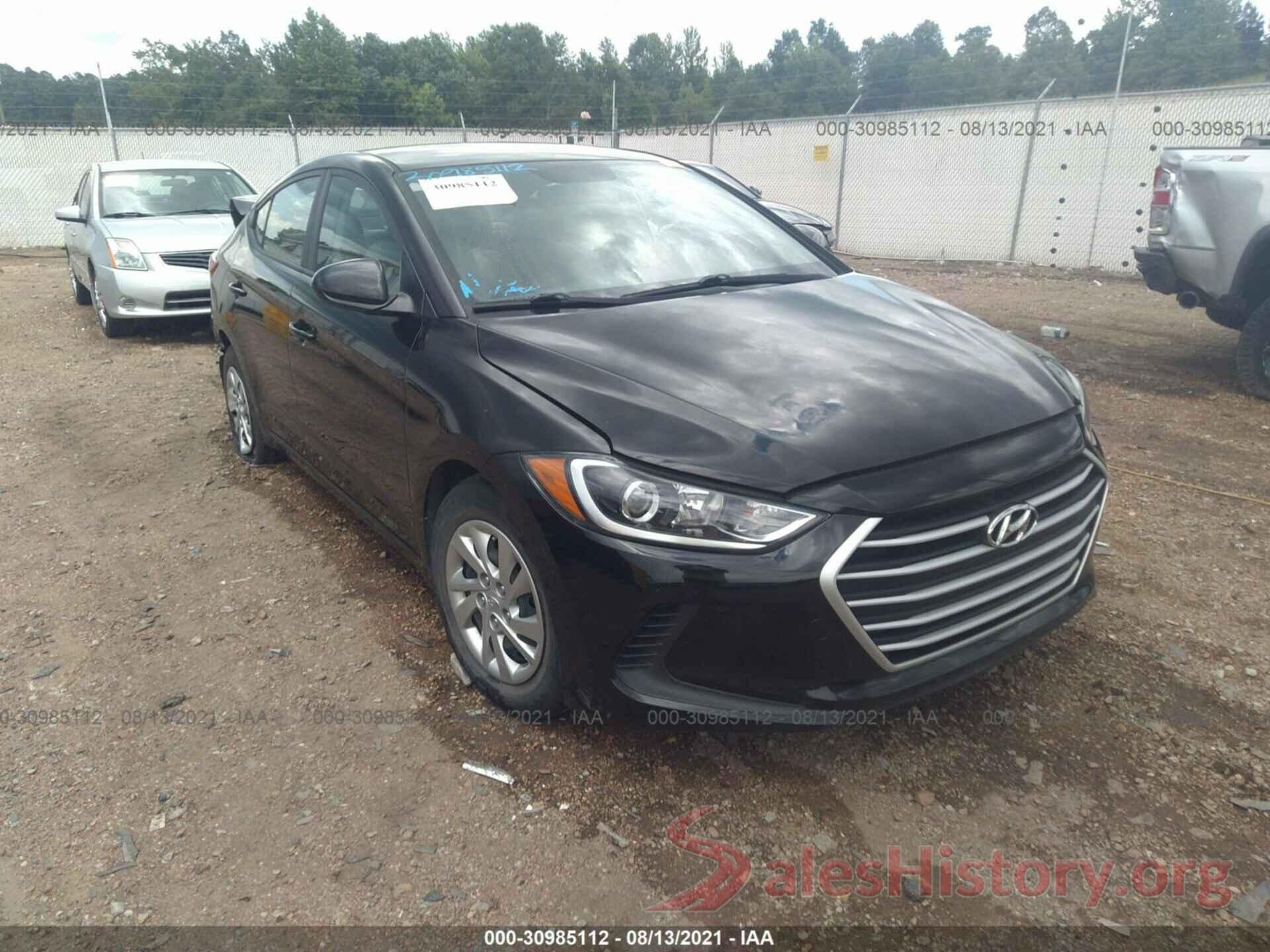 KMHD74LF4HU371005 2017 HYUNDAI ELANTRA