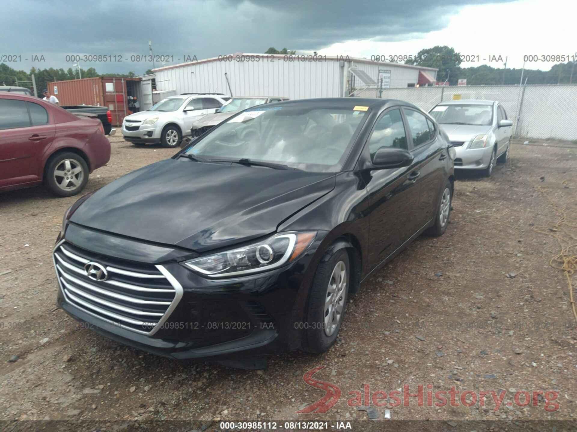 KMHD74LF4HU371005 2017 HYUNDAI ELANTRA