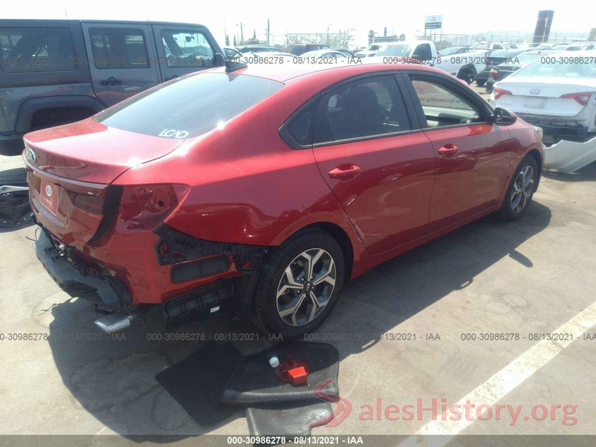 3KPF24AD9LE194844 2020 KIA FORTE