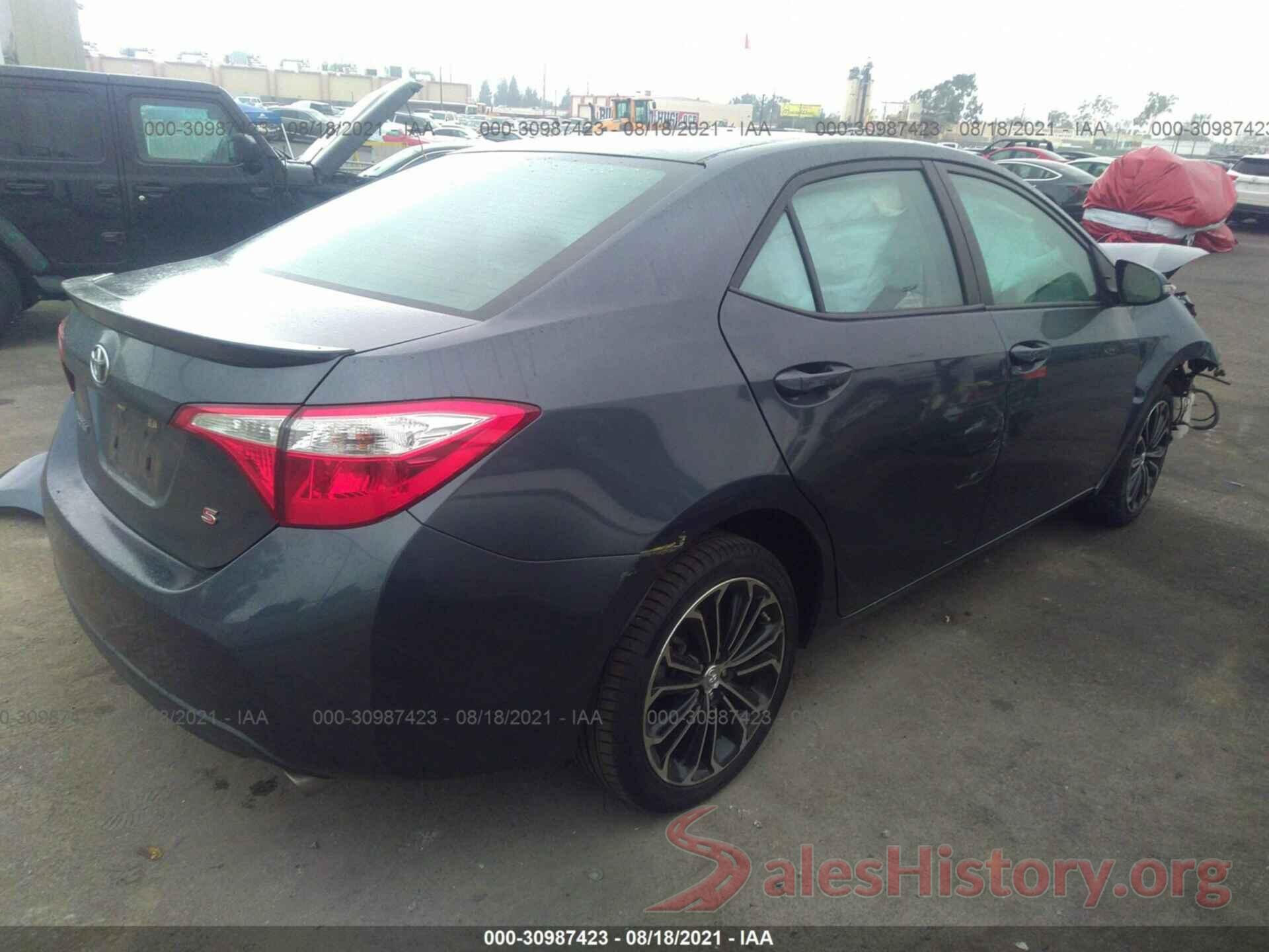 5YFBURHE6GP475010 2016 TOYOTA COROLLA