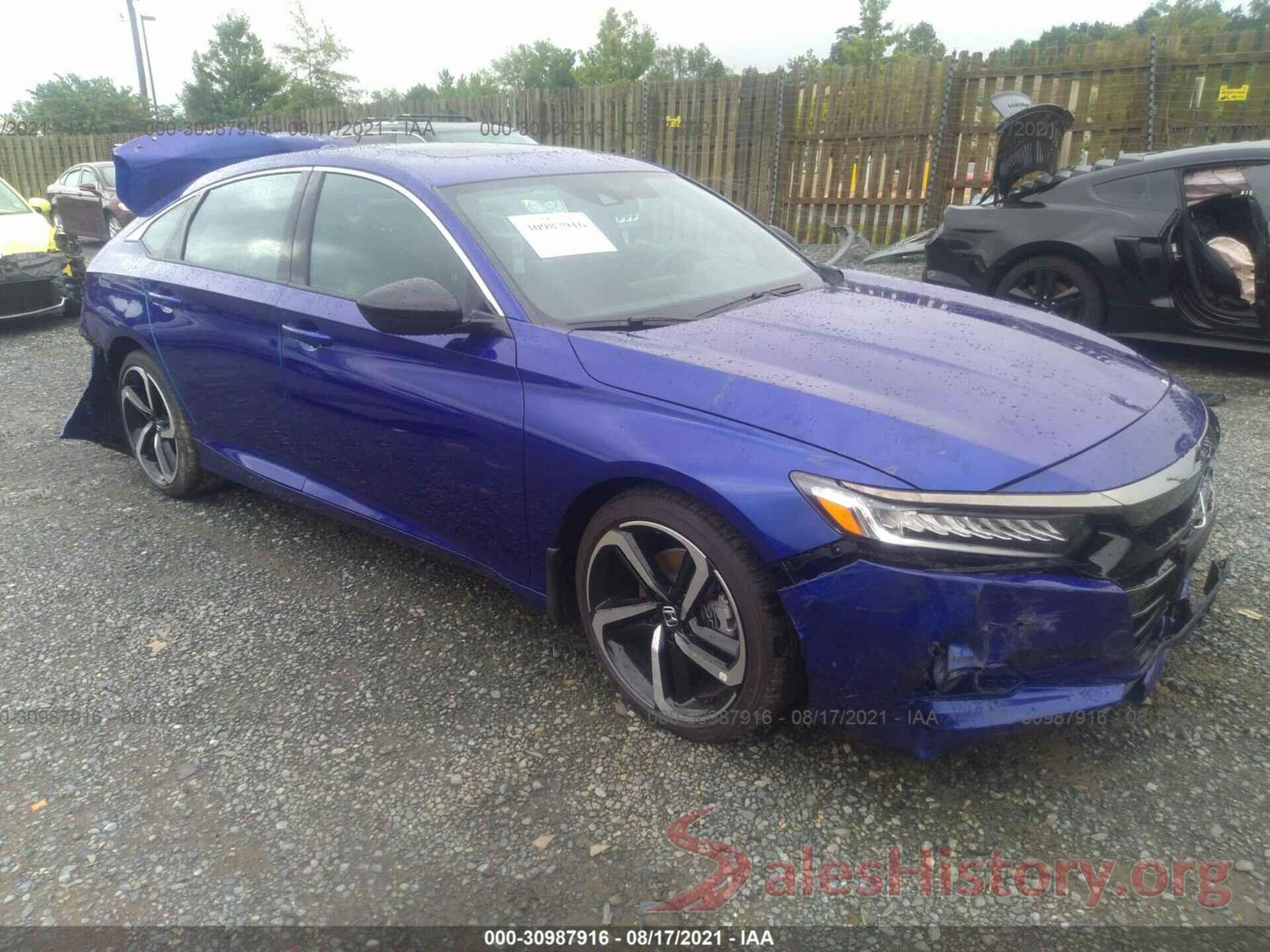 1HGCV2F36MA023750 2021 HONDA ACCORD SEDAN