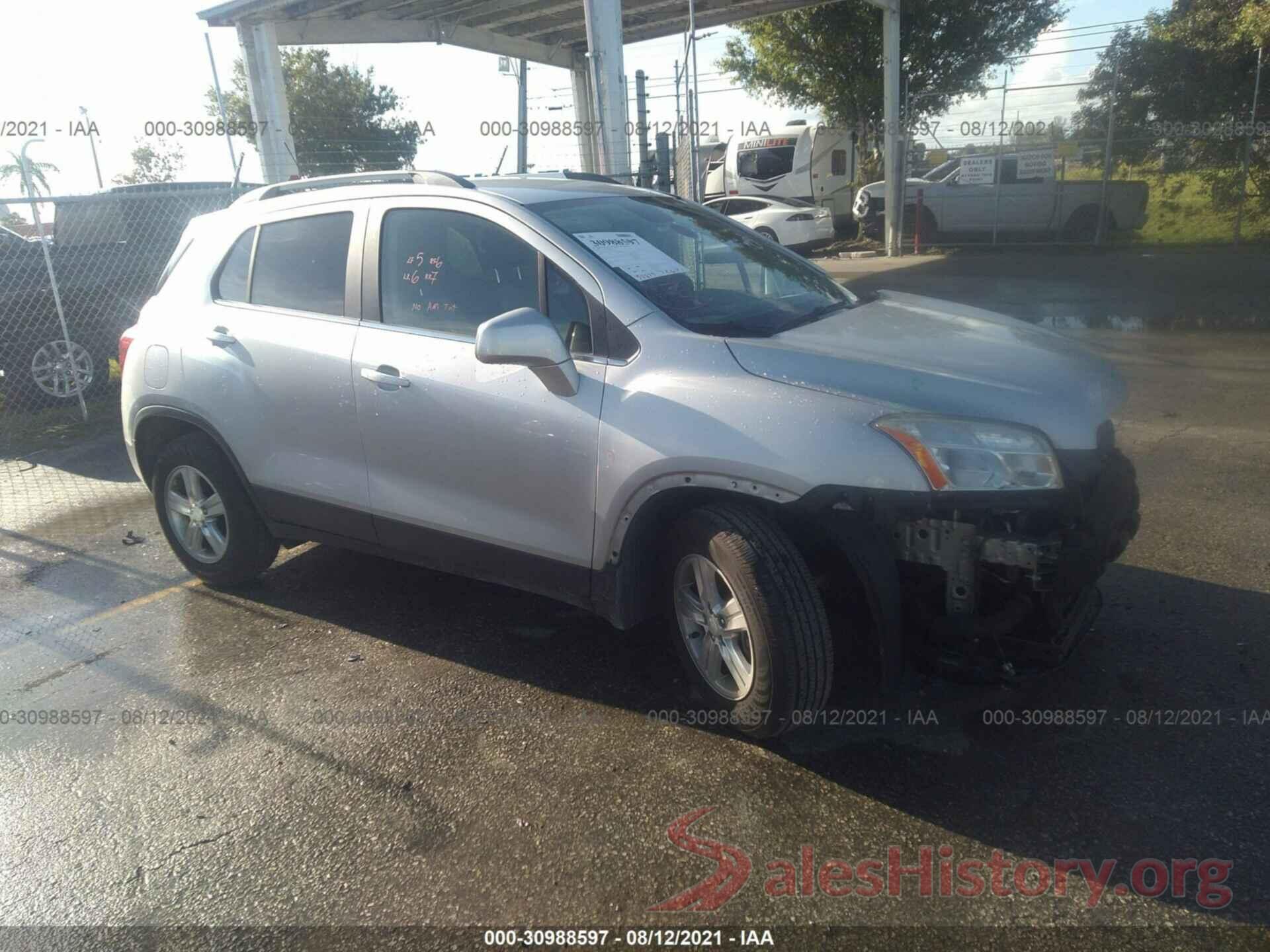 3GNCJLSB3GL184543 2016 CHEVROLET TRAX