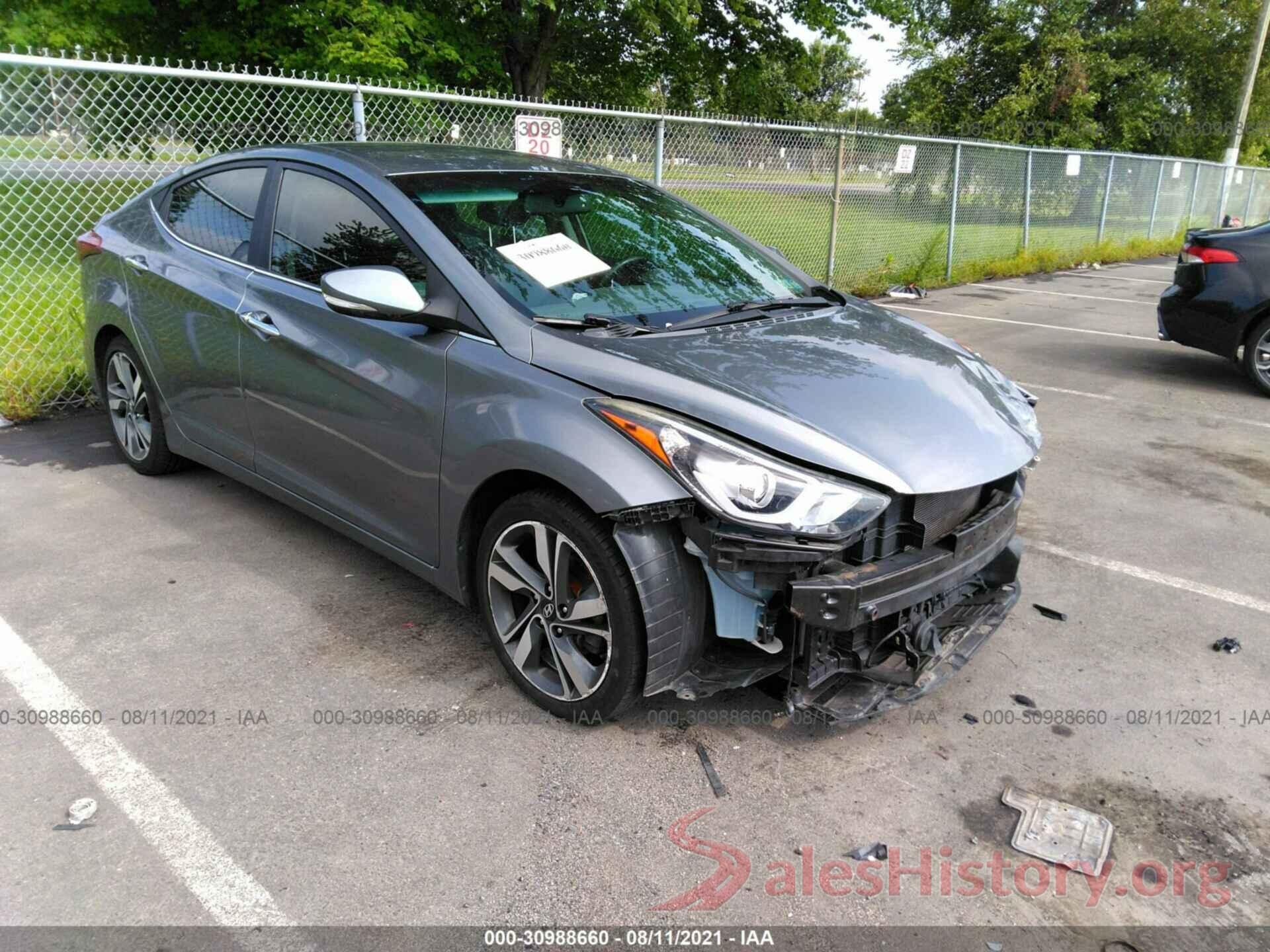 KMHDH4AE4GU596112 2016 HYUNDAI ELANTRA