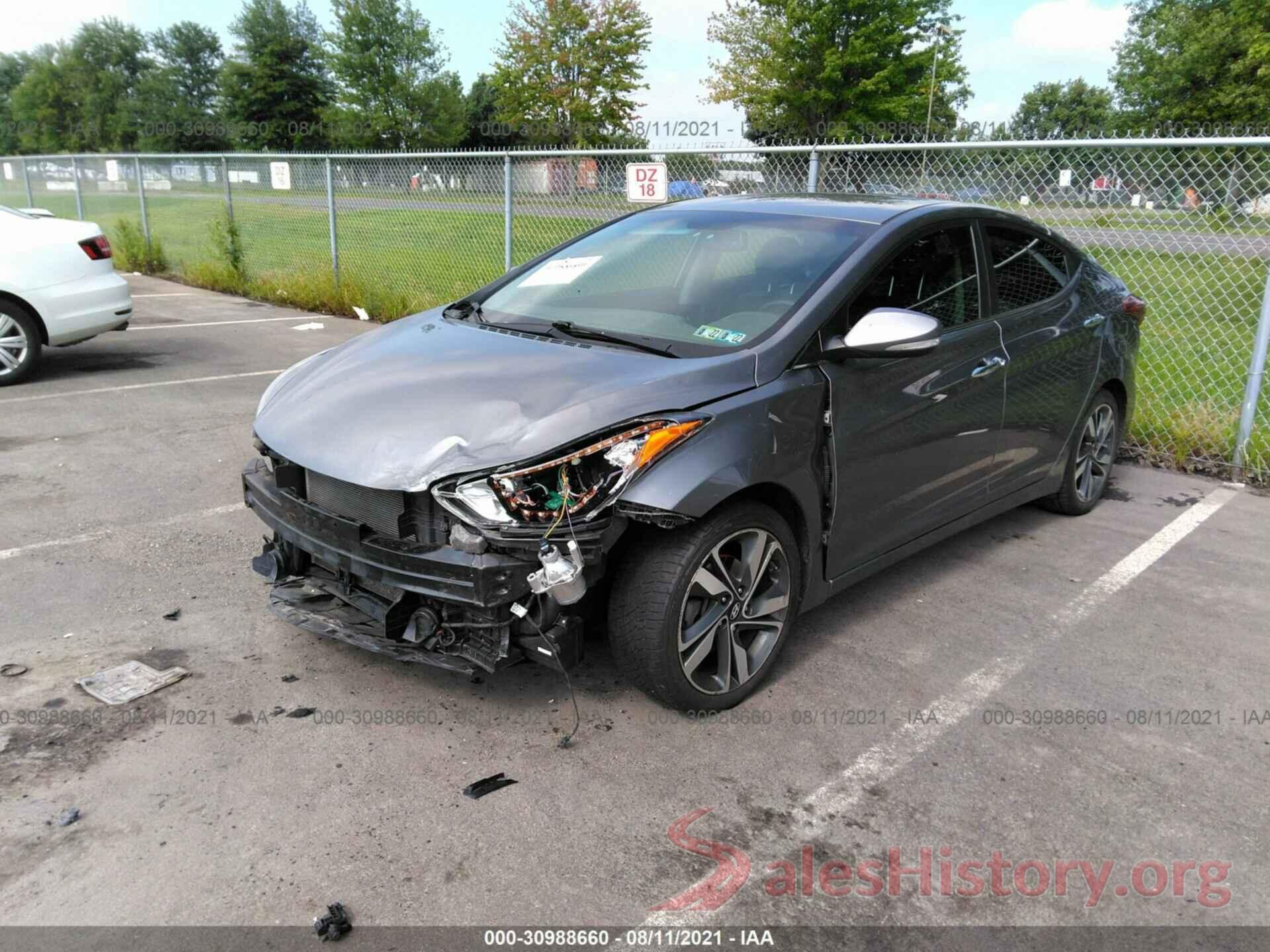 KMHDH4AE4GU596112 2016 HYUNDAI ELANTRA