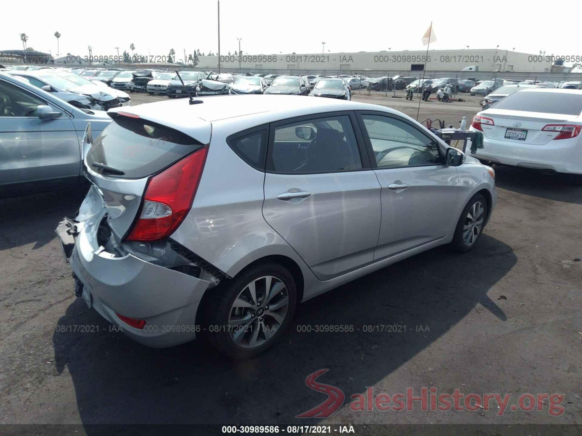 KMHCU5AE2GU264635 2016 HYUNDAI ACCENT