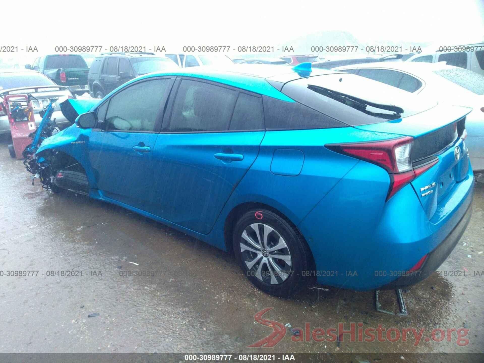 JTDL9RFU7K3005506 2019 TOYOTA PRIUS