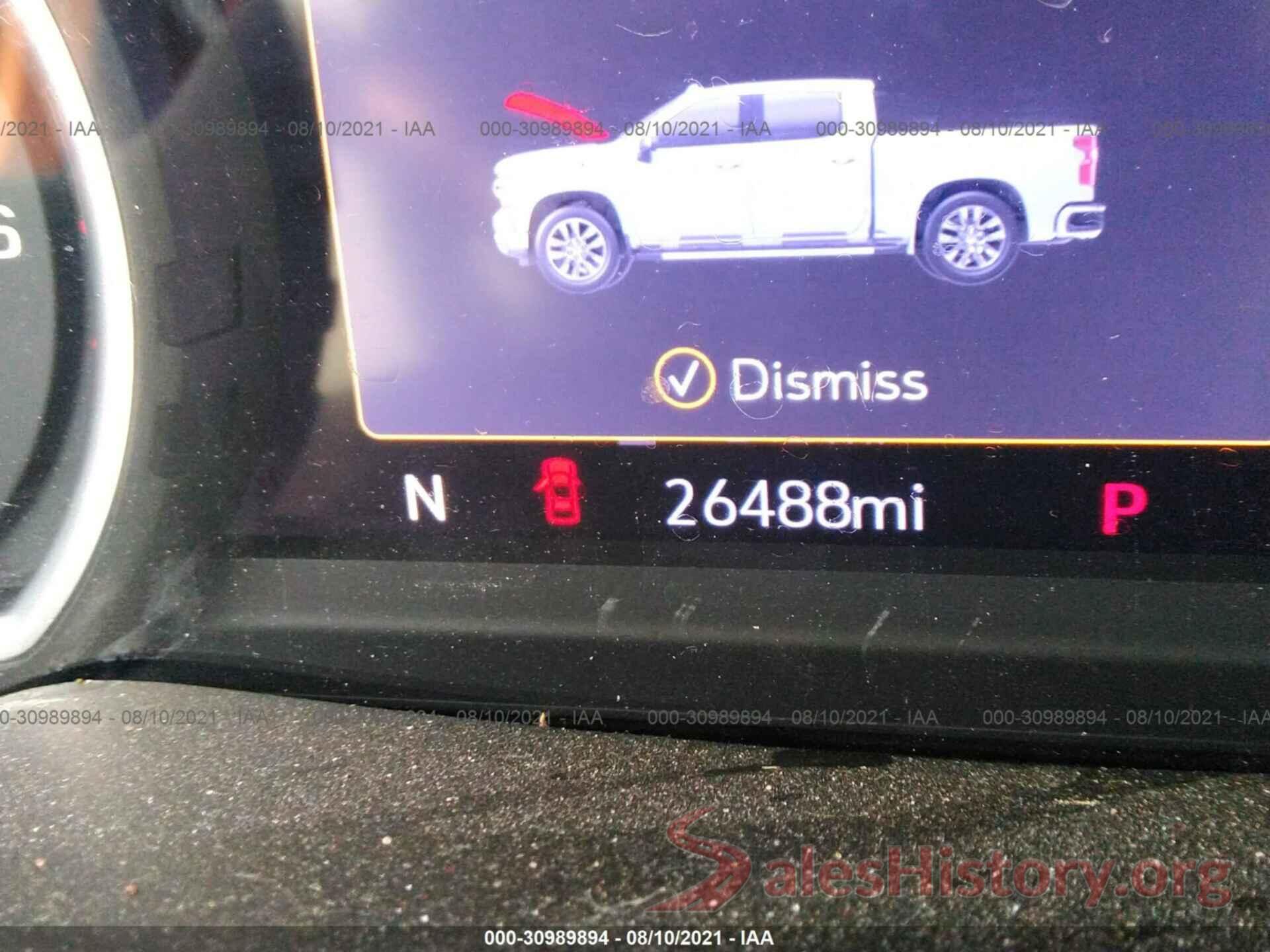 1GCUYGEL8KZ289732 2019 CHEVROLET SILVERADO 1500