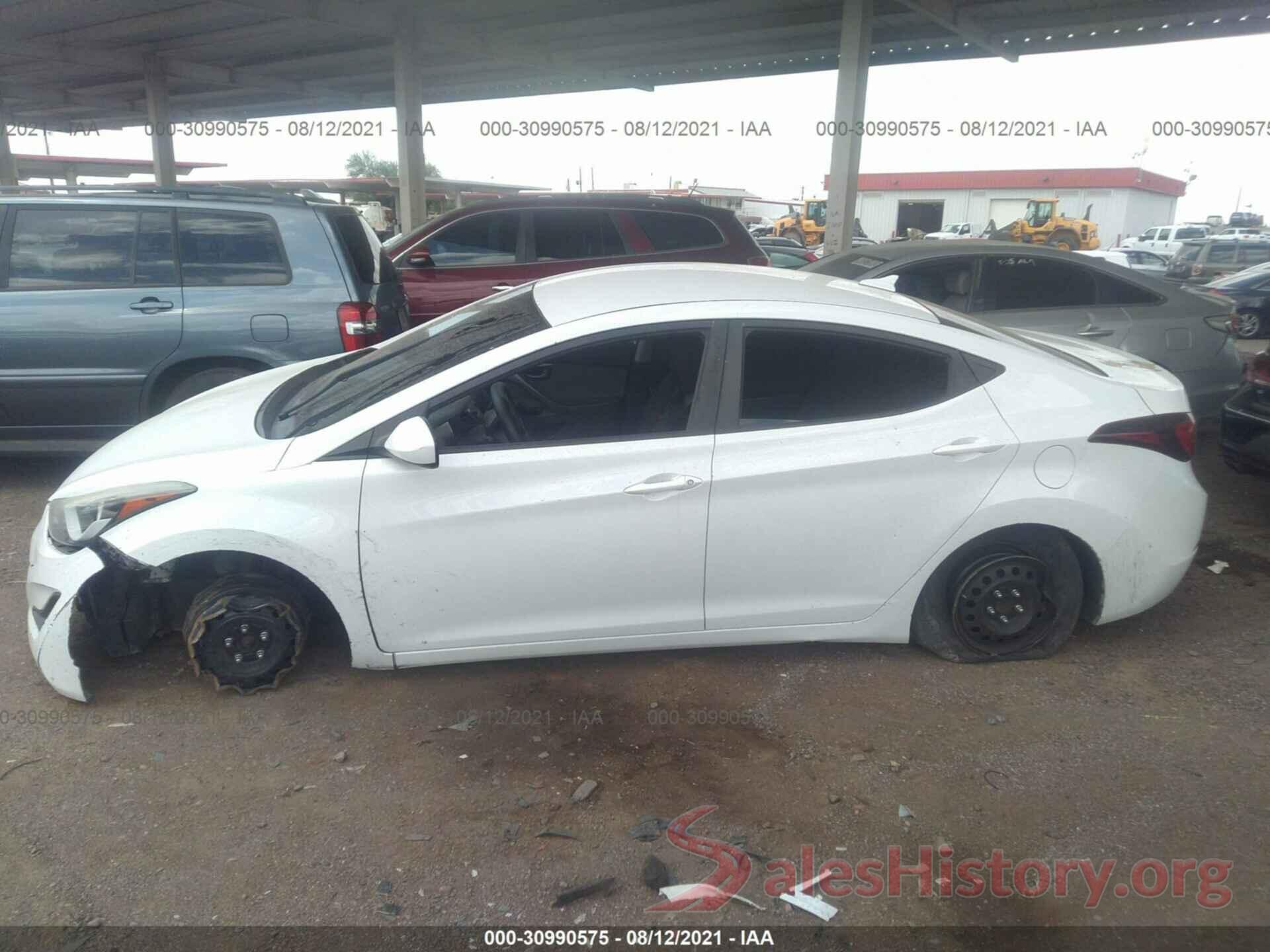 5NPDH4AE0GH709438 2016 HYUNDAI ELANTRA