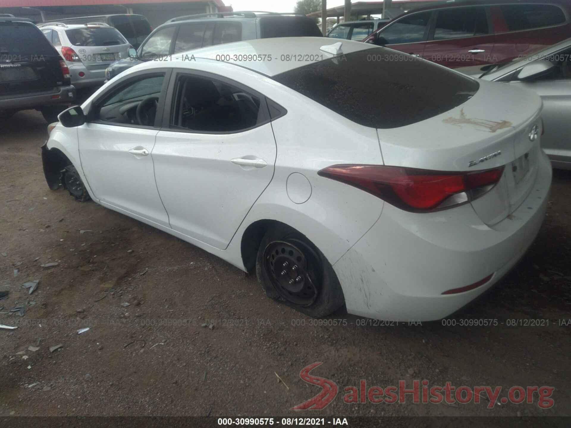 5NPDH4AE0GH709438 2016 HYUNDAI ELANTRA