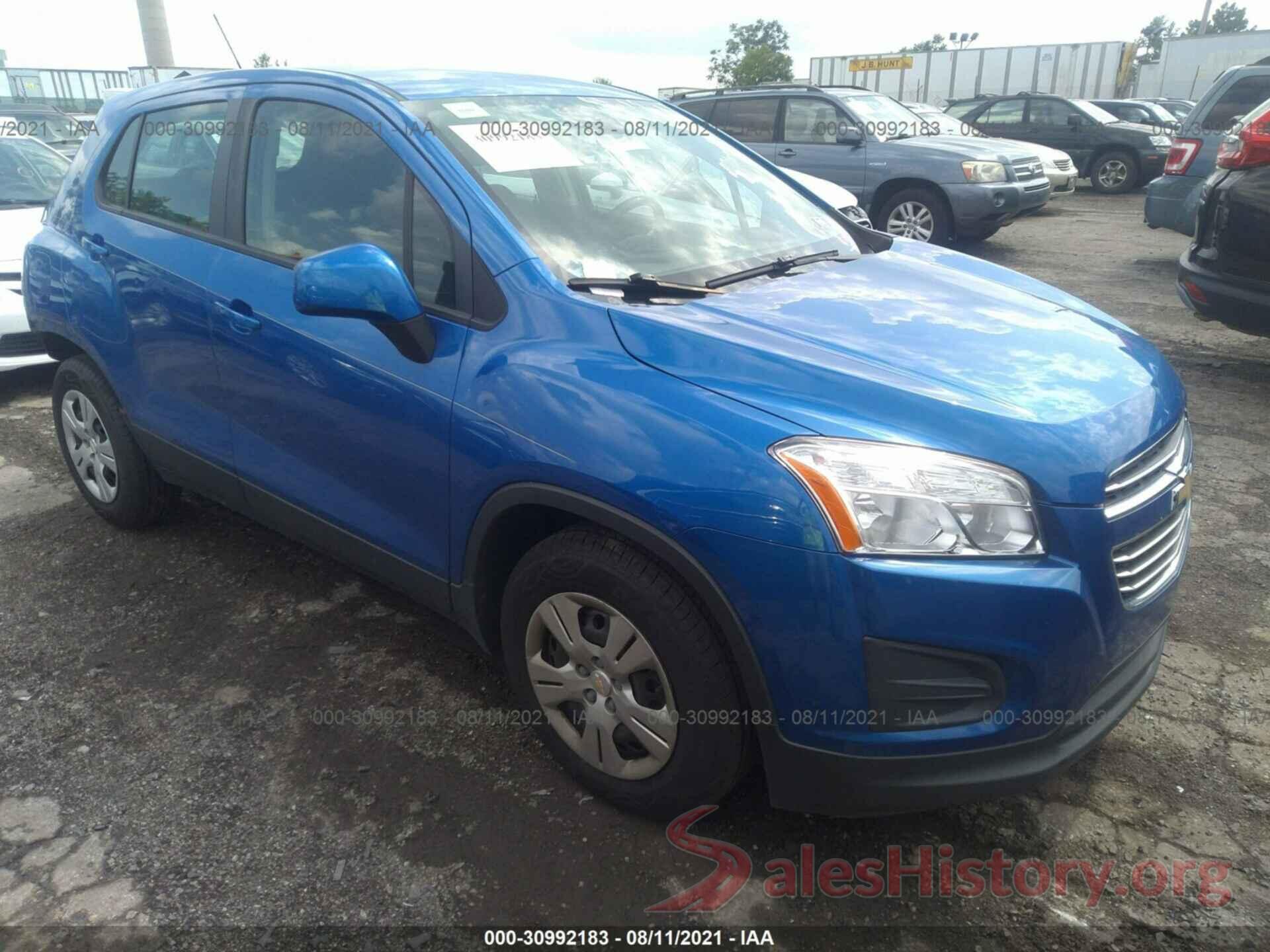 KL7CJKSB5GB758576 2016 CHEVROLET TRAX