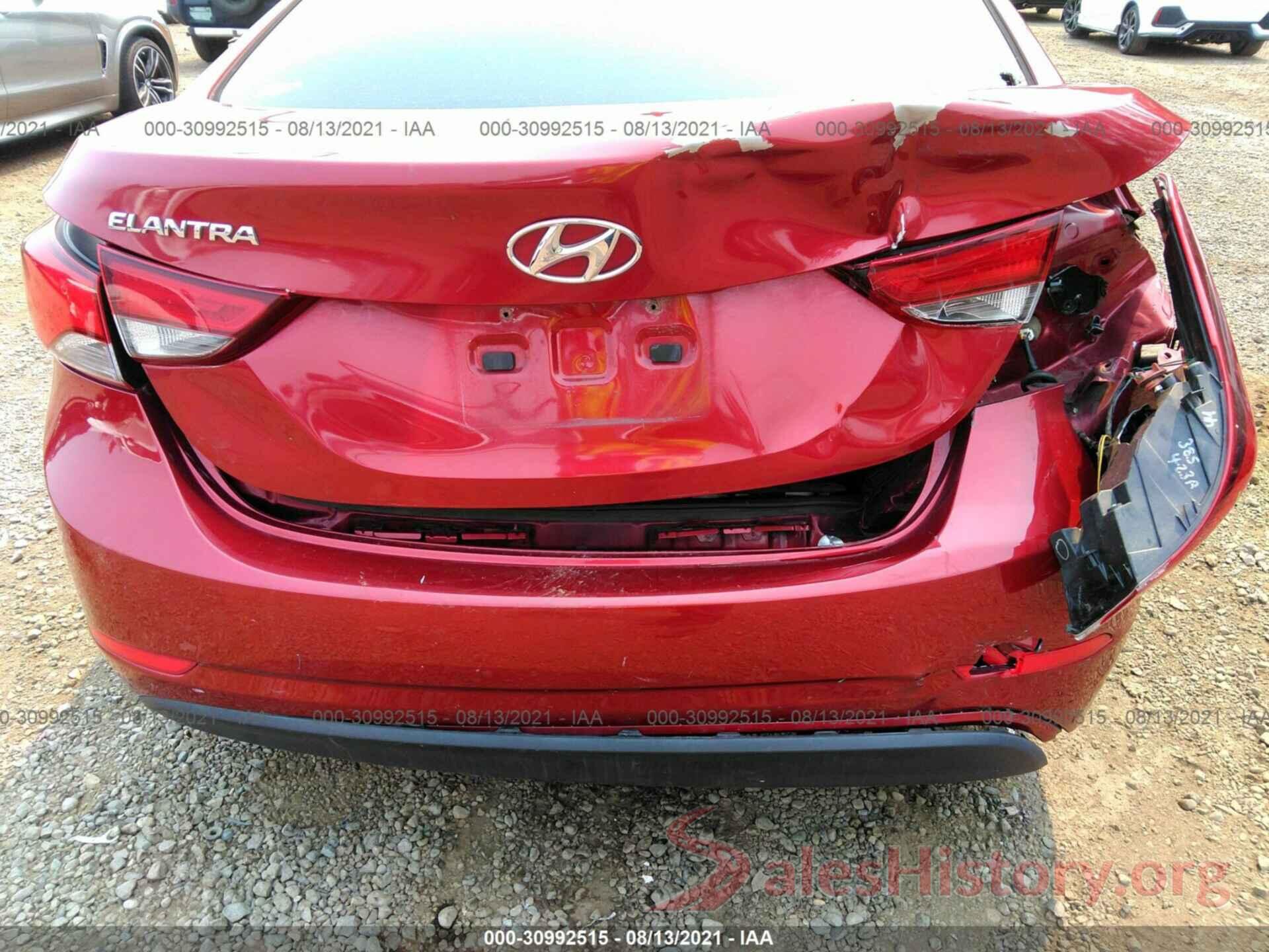 5NPDH4AE1GH687868 2016 HYUNDAI ELANTRA