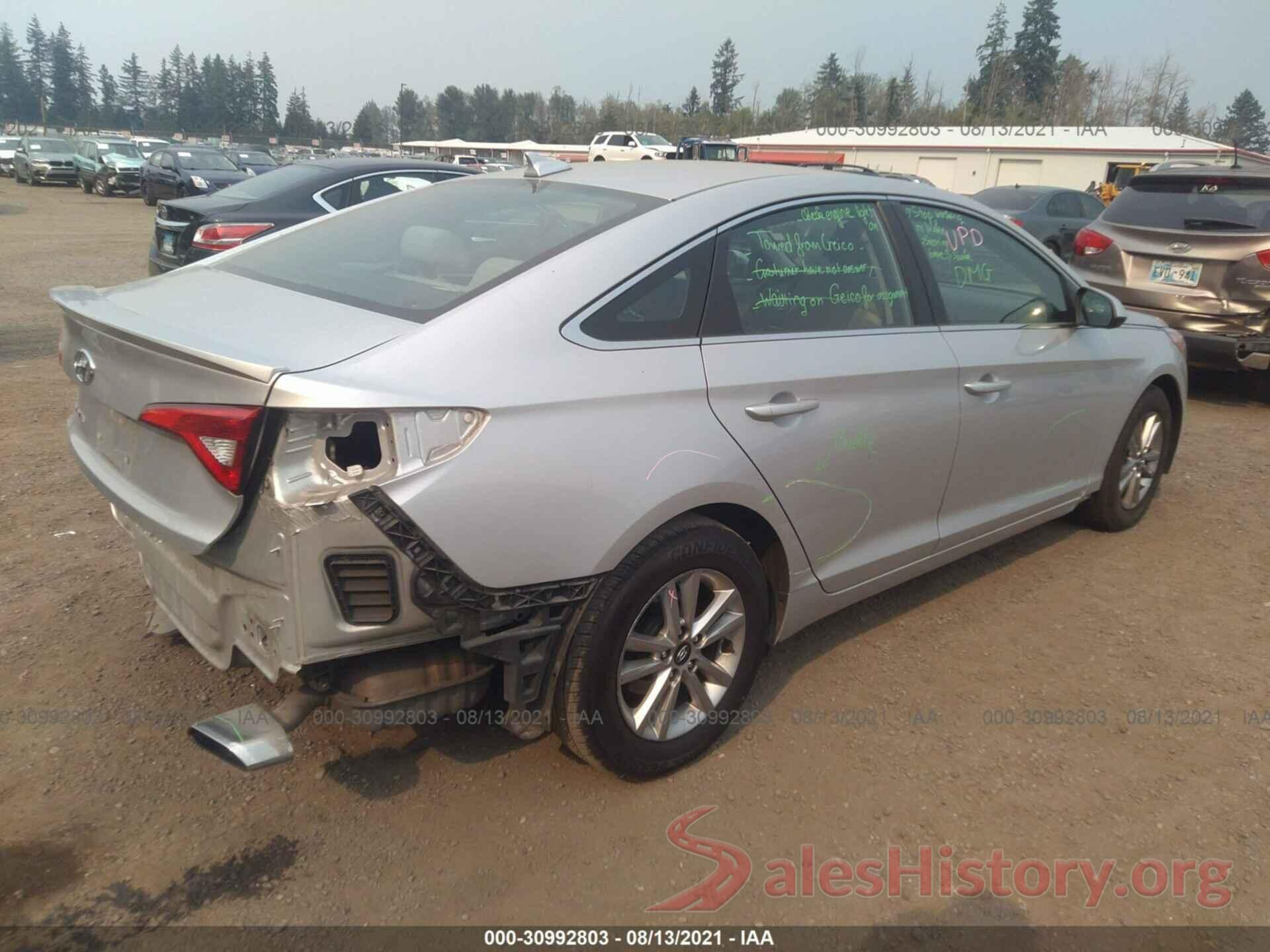 5NPE24AF7GH347509 2016 HYUNDAI SONATA