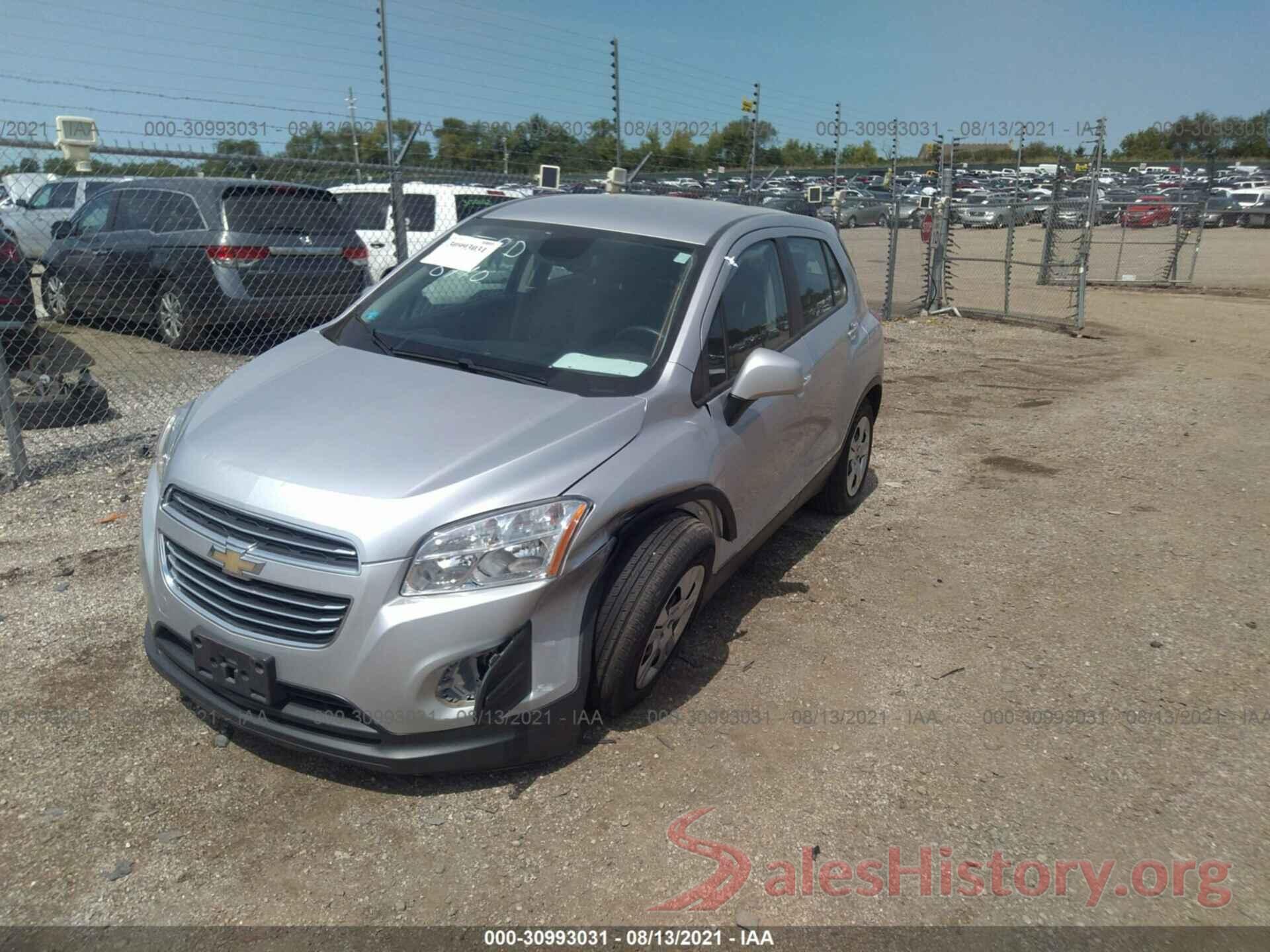 3GNCJKSB4GL249782 2016 CHEVROLET TRAX