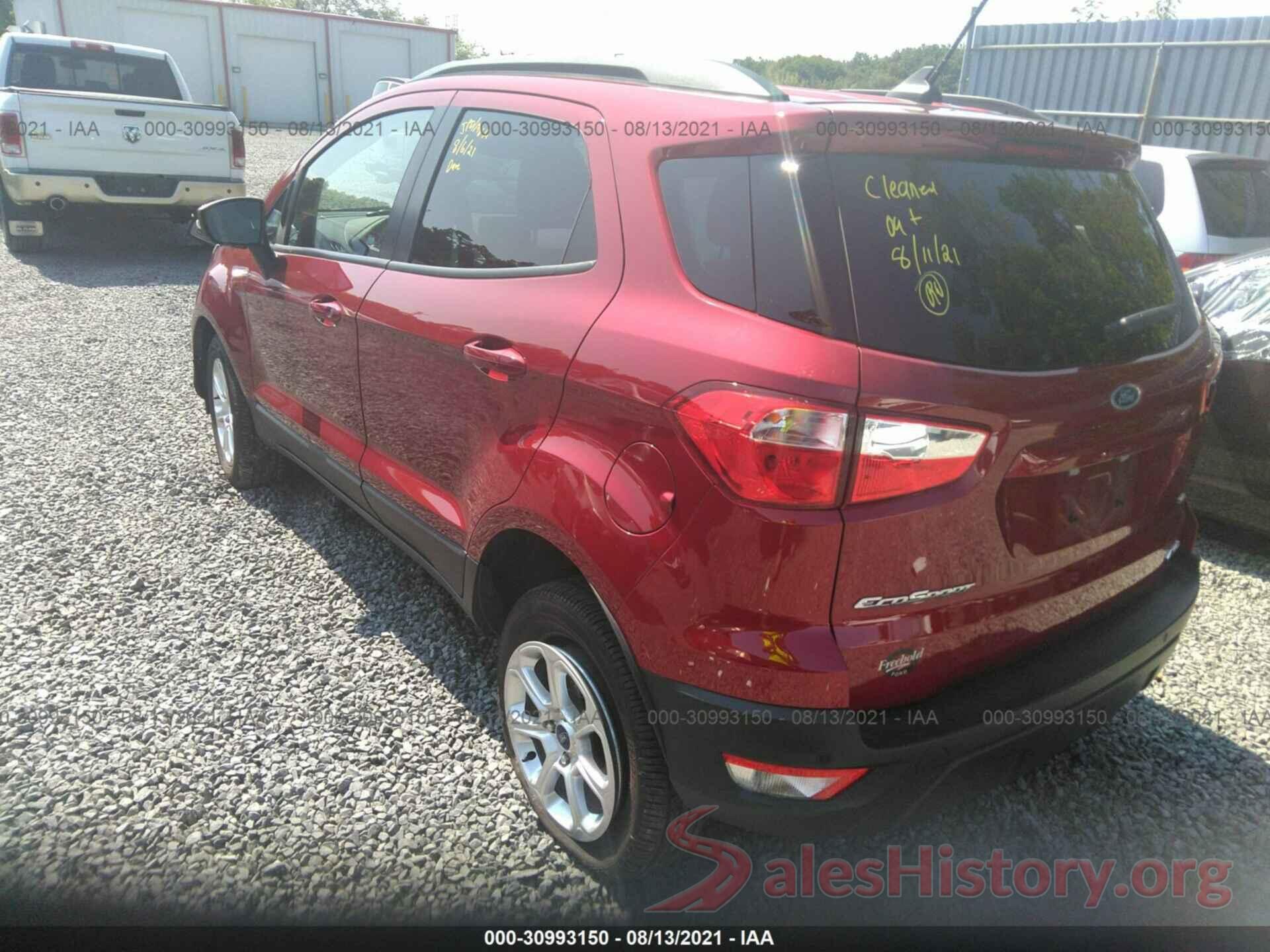 MAJ6S3GL9KC289294 2019 FORD ECOSPORT