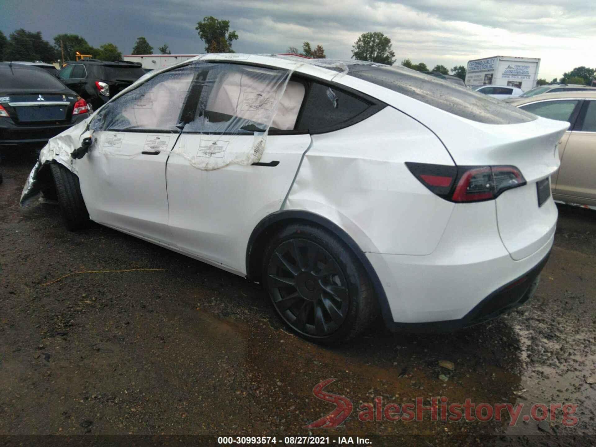 5YJYGDEE0MF224306 2021 TESLA MODEL Y