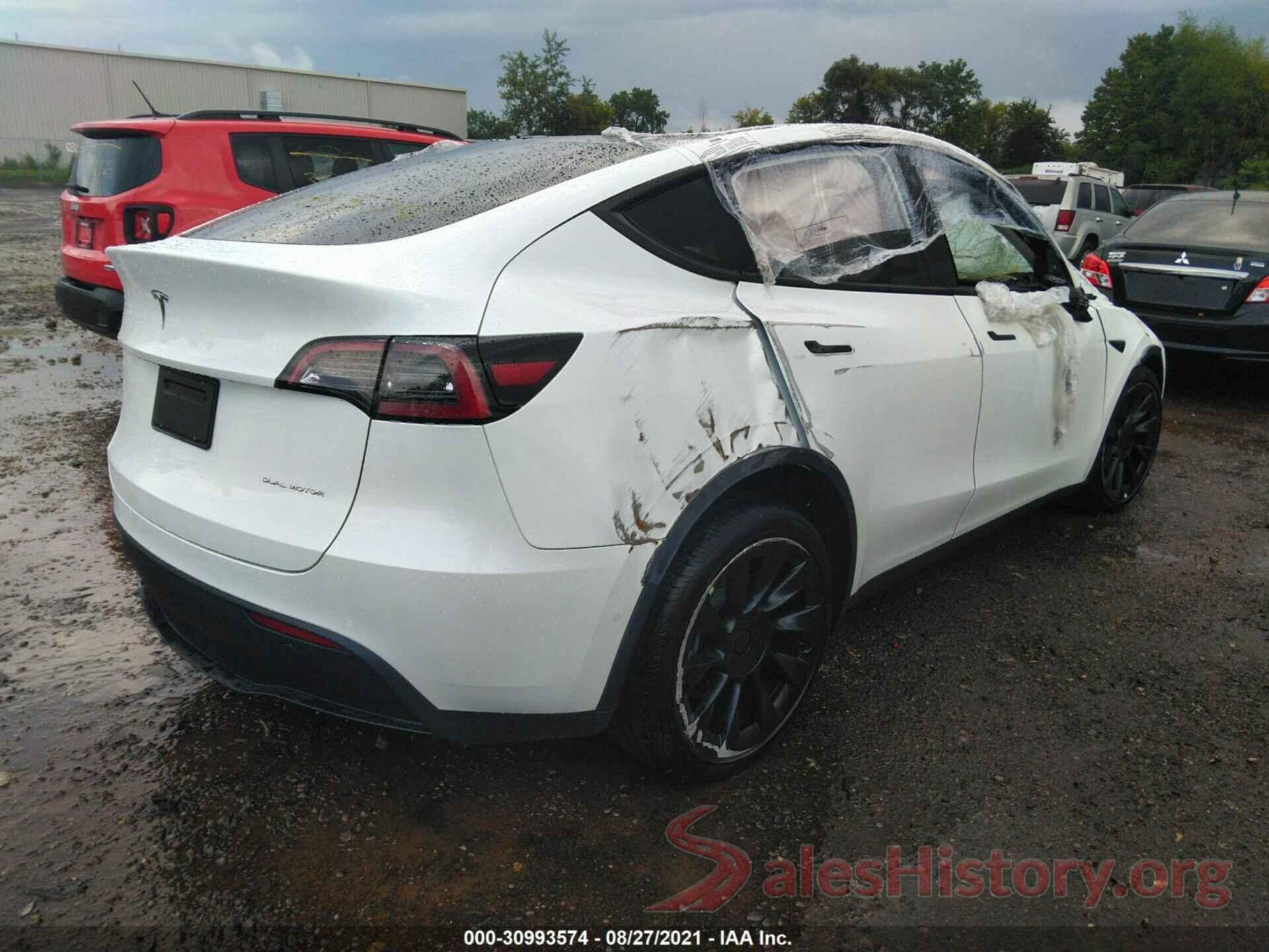 5YJYGDEE0MF224306 2021 TESLA MODEL Y