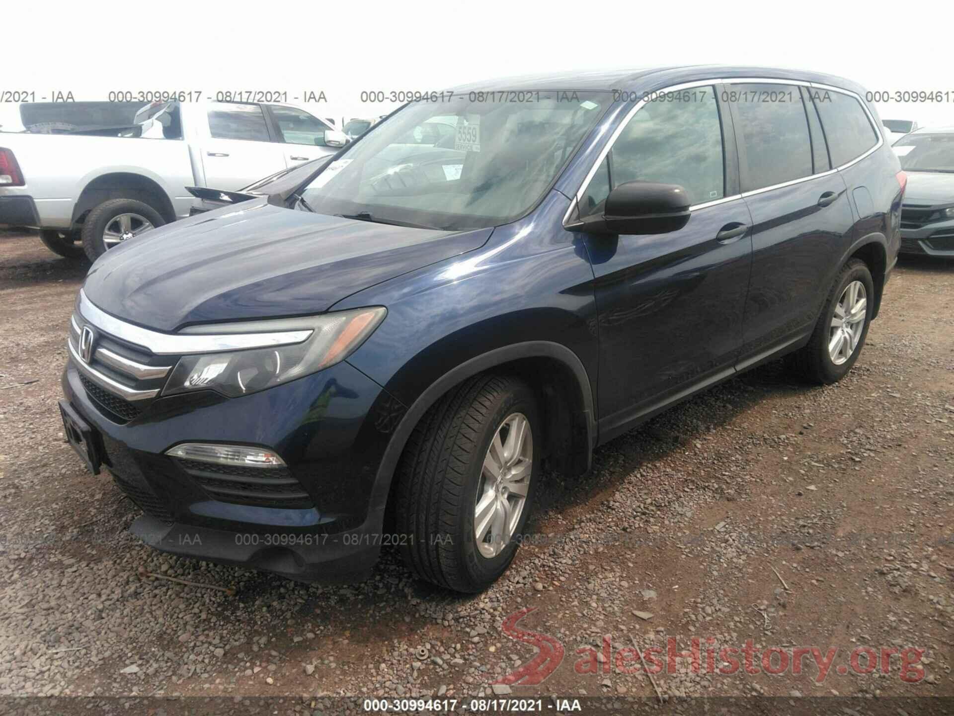 5FNYF5H12GB045402 2016 HONDA PILOT