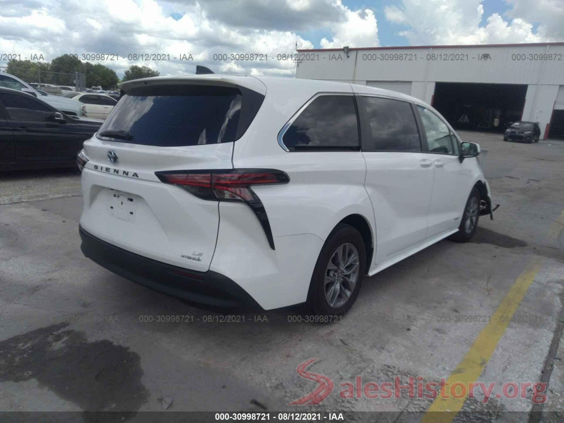 5TDKRKEC5MS042549 2021 TOYOTA SIENNA