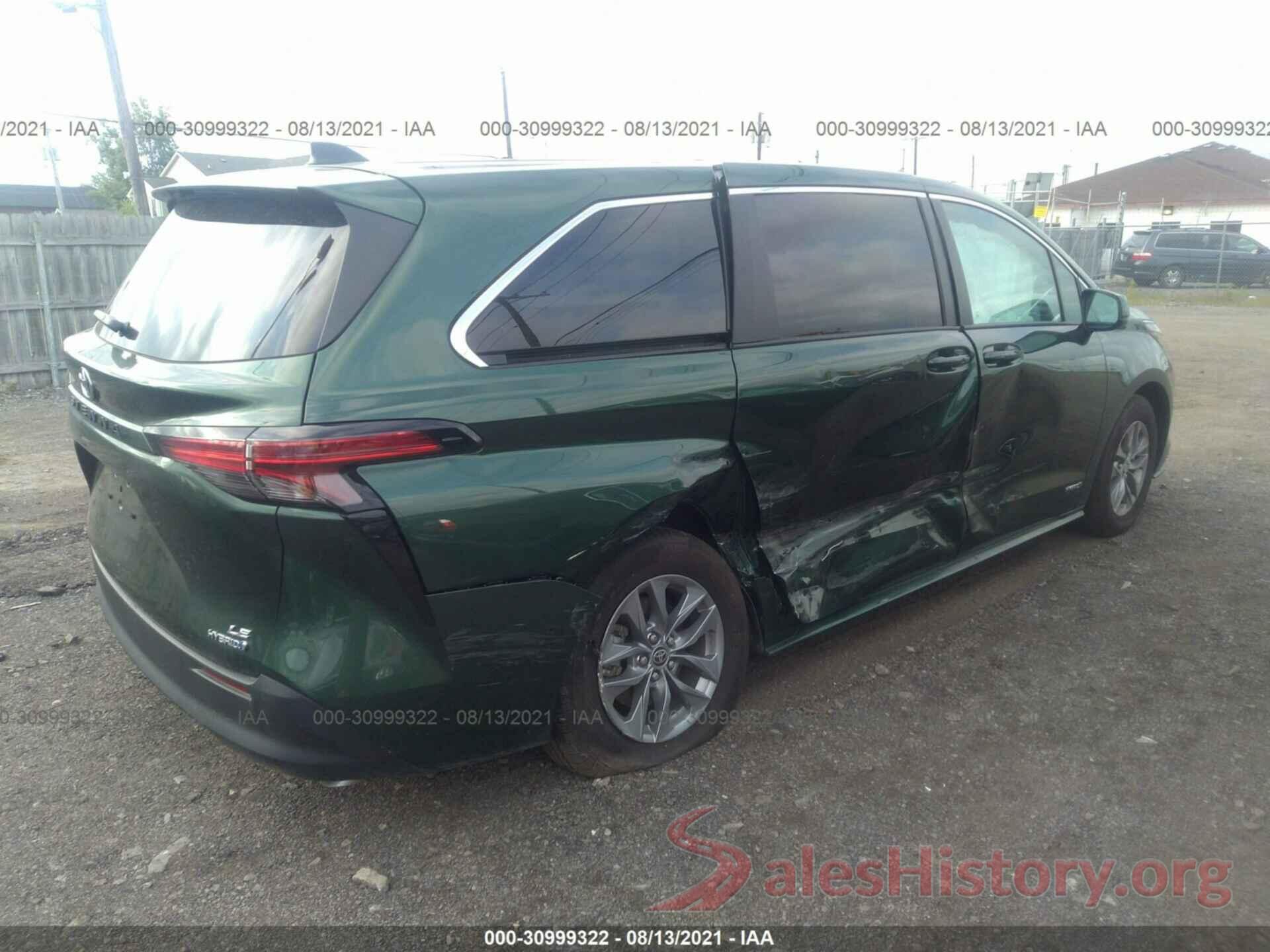 5TDKRKEC1MS010939 2021 TOYOTA SIENNA