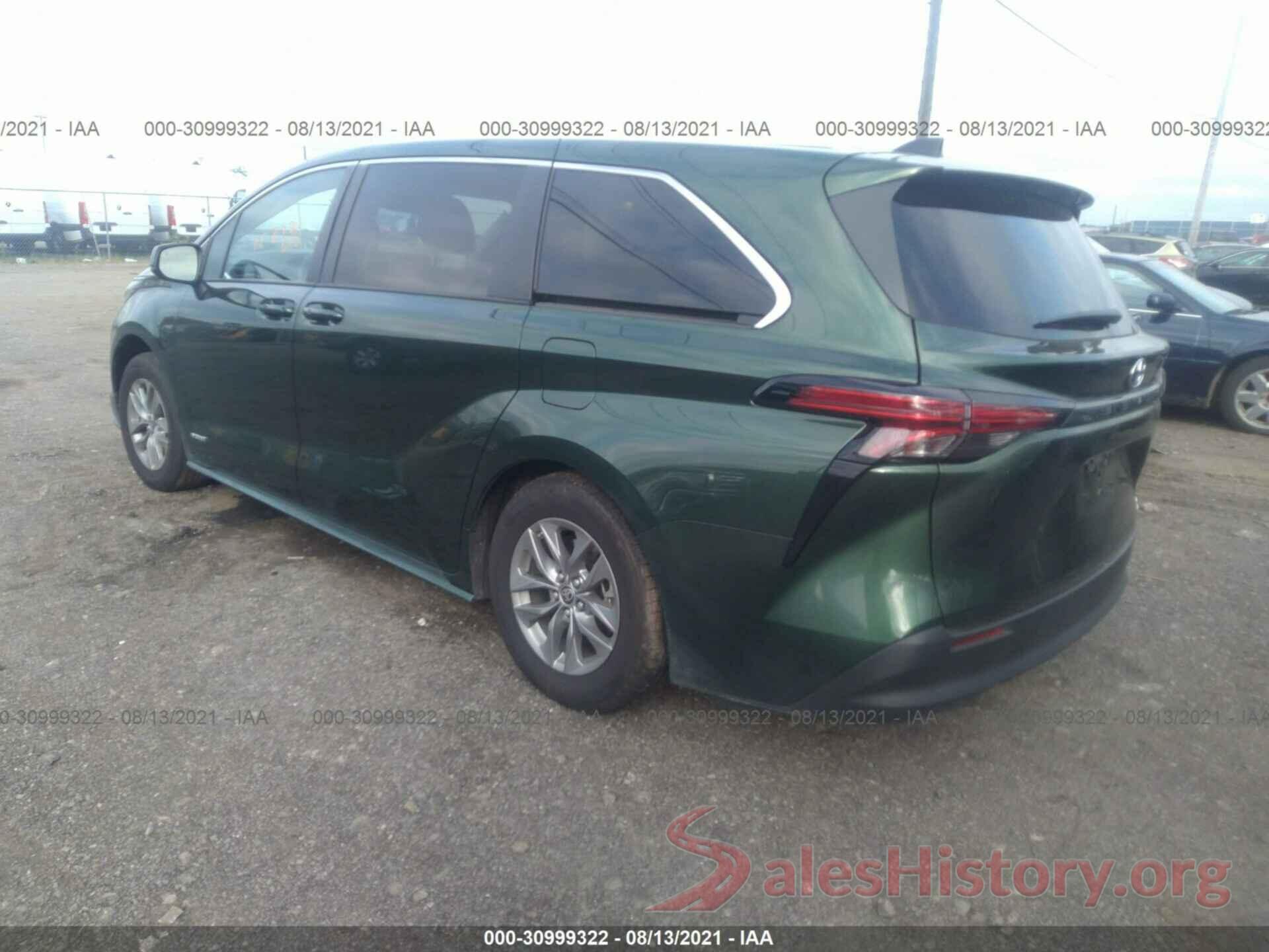 5TDKRKEC1MS010939 2021 TOYOTA SIENNA