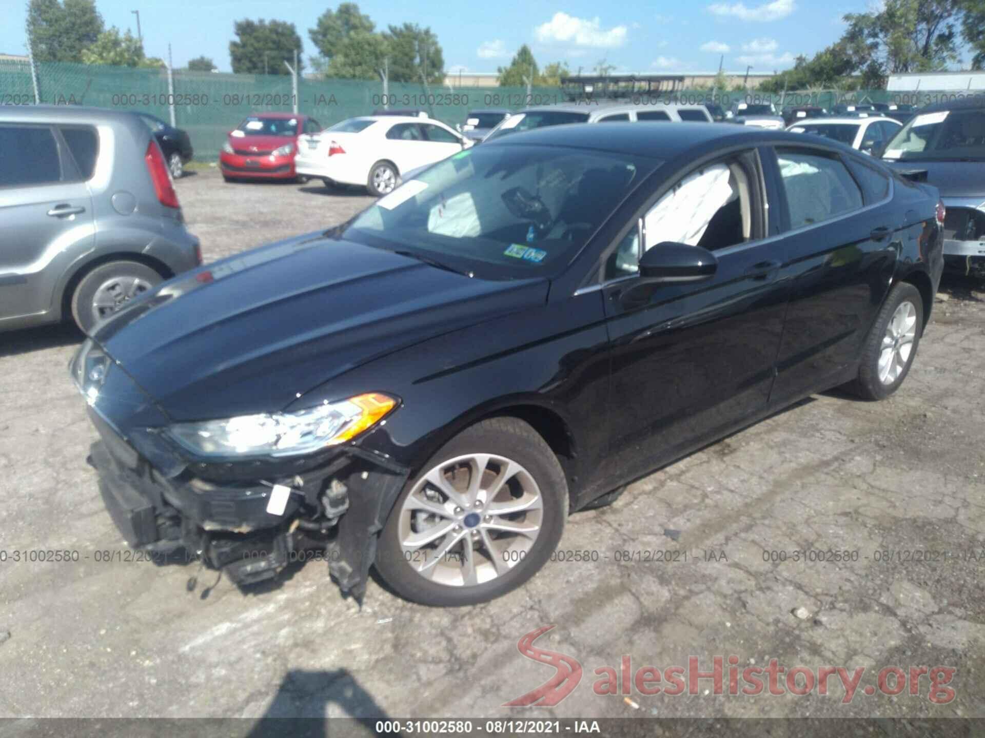 3FA6P0HD6LR119498 2020 FORD FUSION