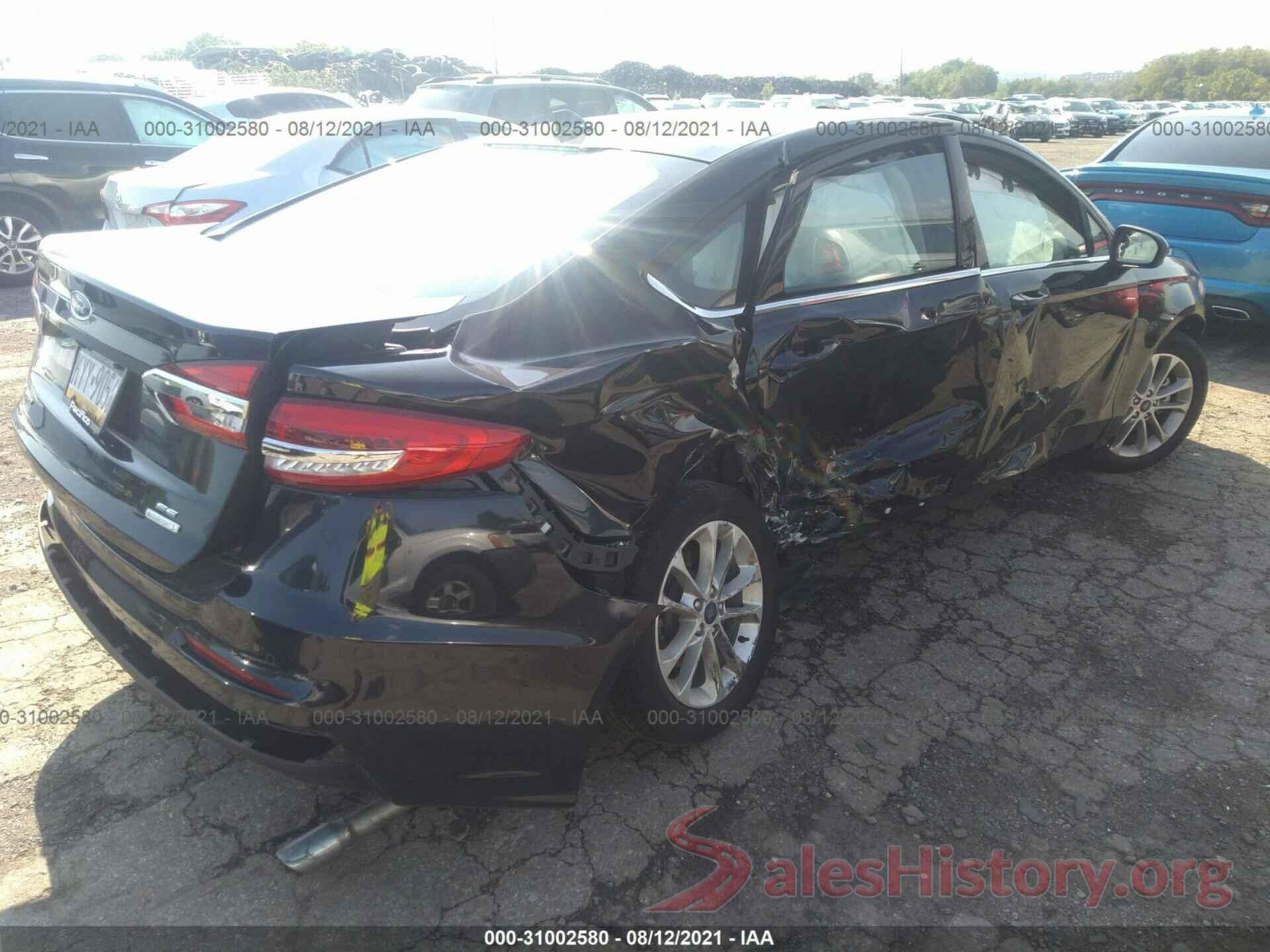 3FA6P0HD6LR119498 2020 FORD FUSION