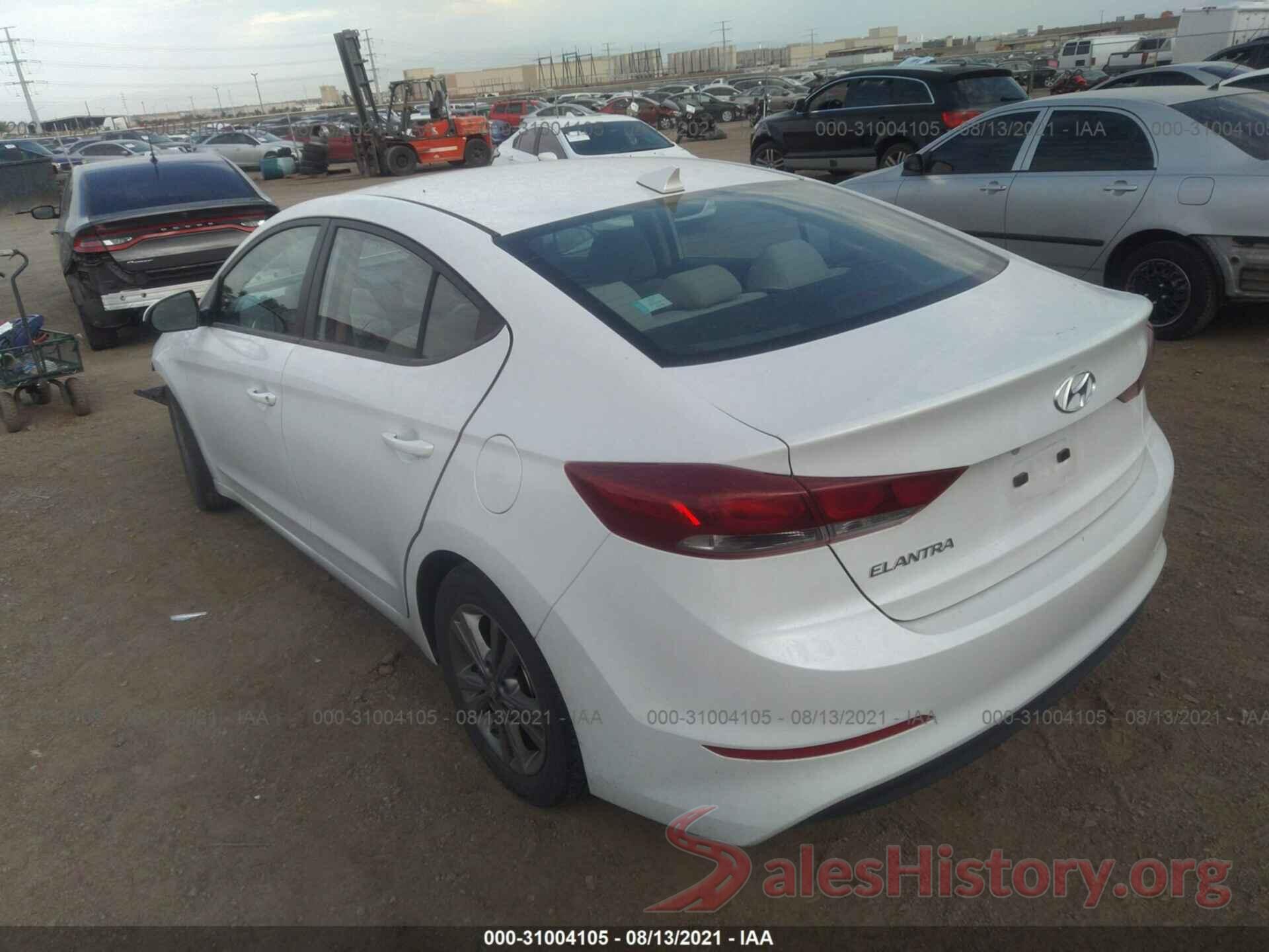 5NPD84LF6JH263020 2018 HYUNDAI ELANTRA