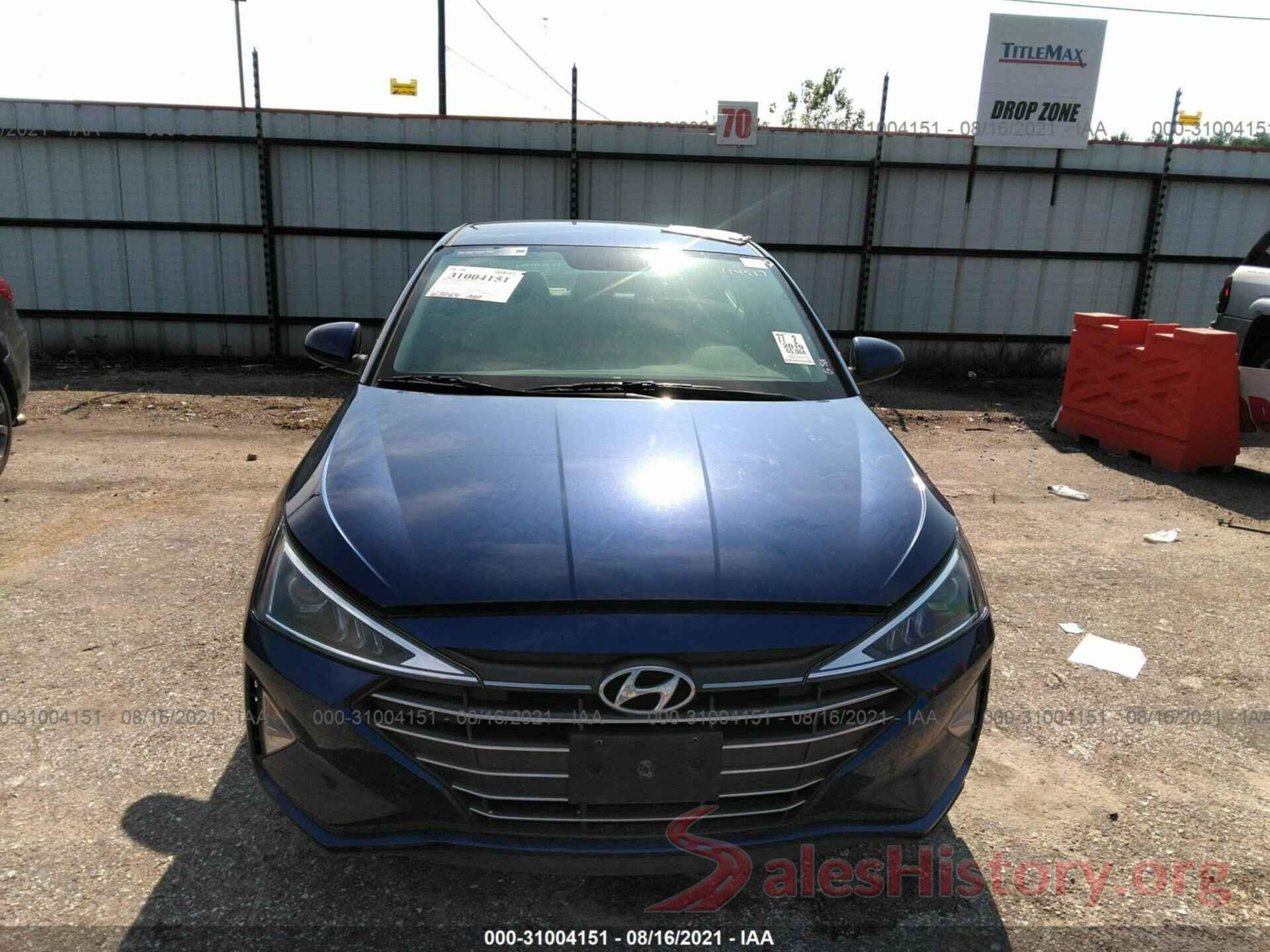 5NPD74LF6KH493418 2019 HYUNDAI ELANTRA