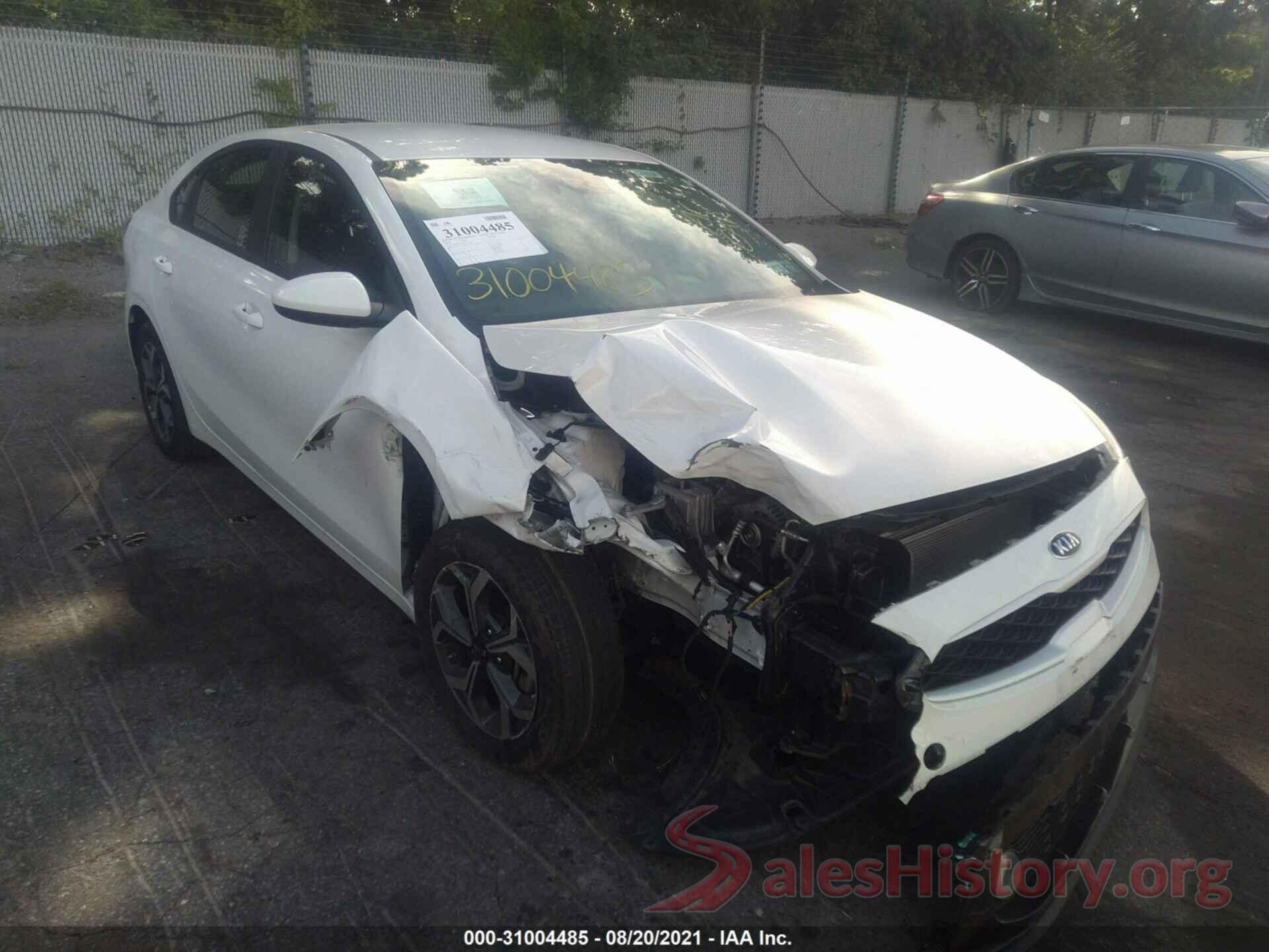 3KPF24AD8LE237201 2020 KIA FORTE